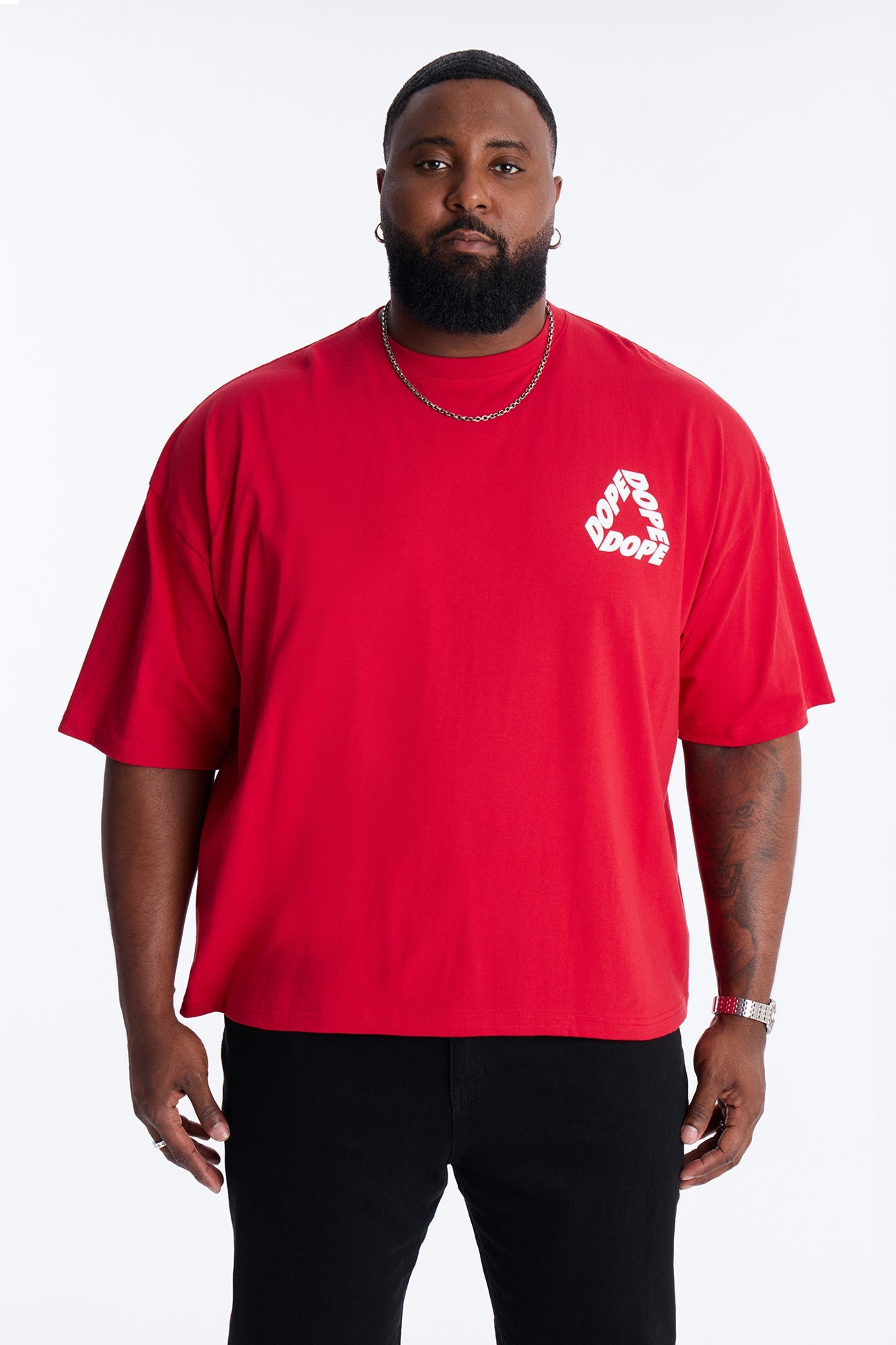 Dope Boxy Short Sleeve Tee - Red