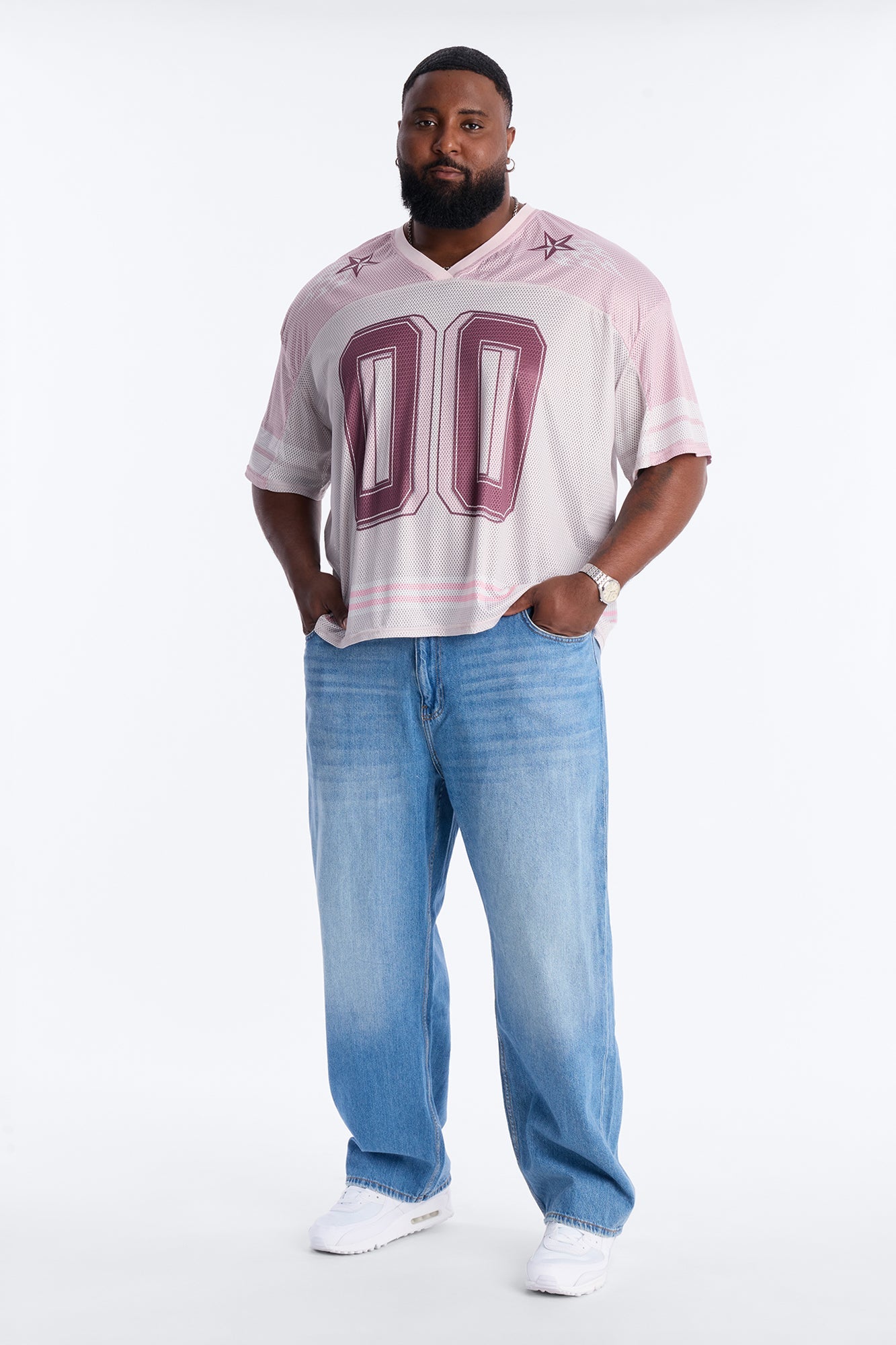 Burning Star Short Sleeve Jersey - Pink