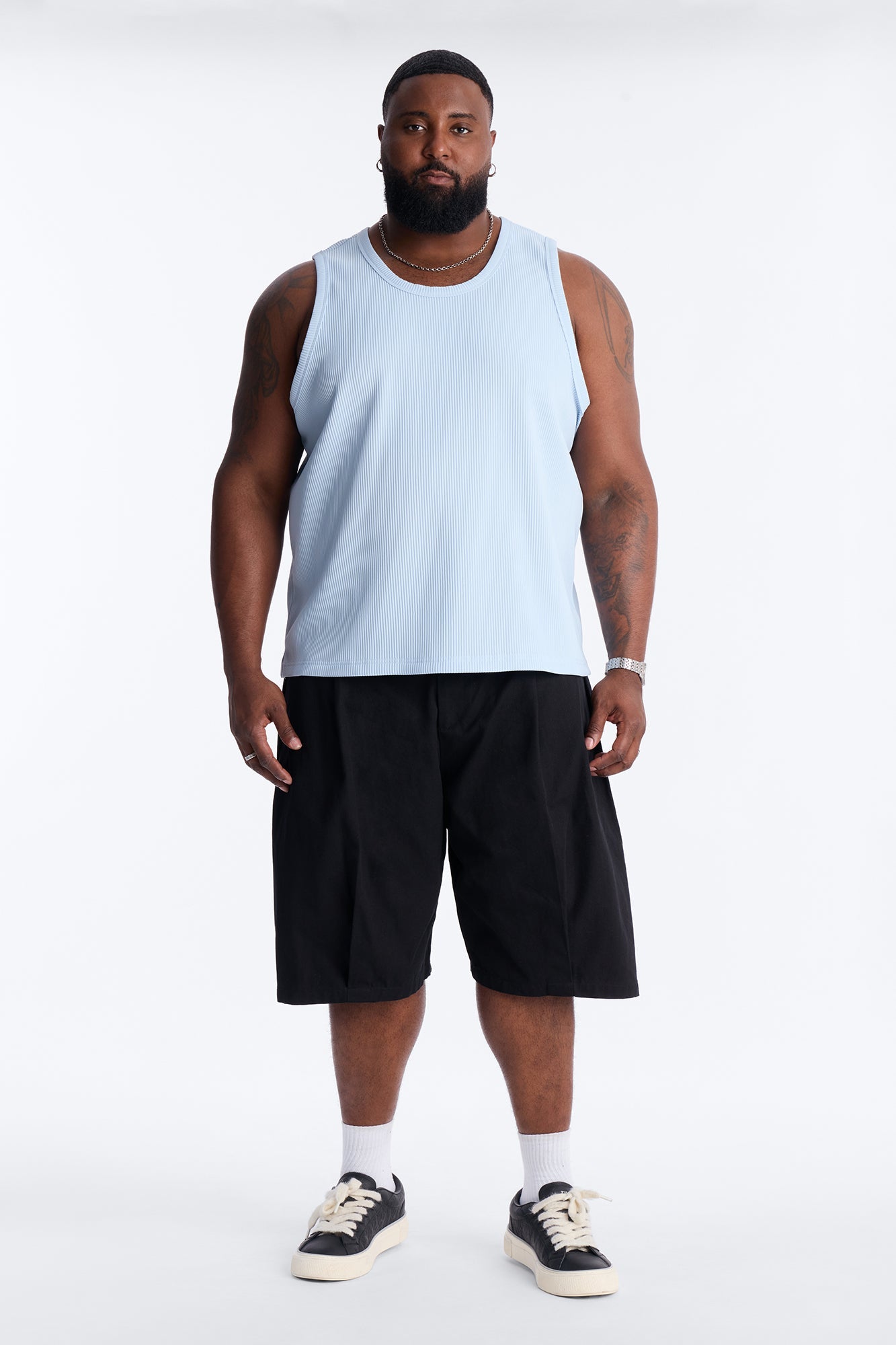Show Up Tank Top - Light Blue