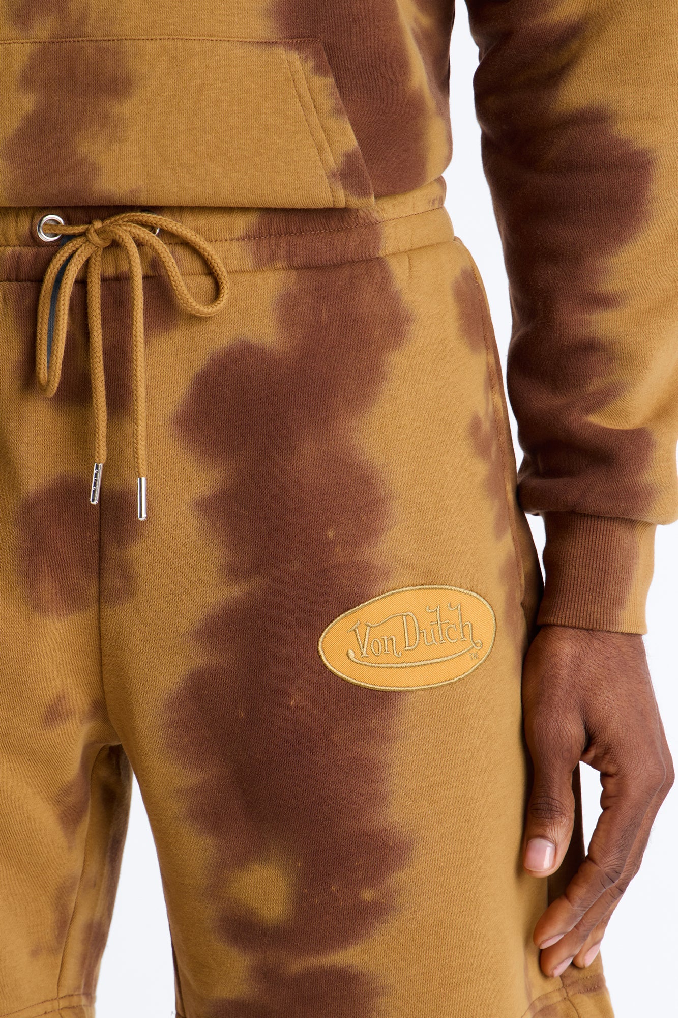 Baggy Von Dutch Ranch Most Wanted Sweatshort - Brown