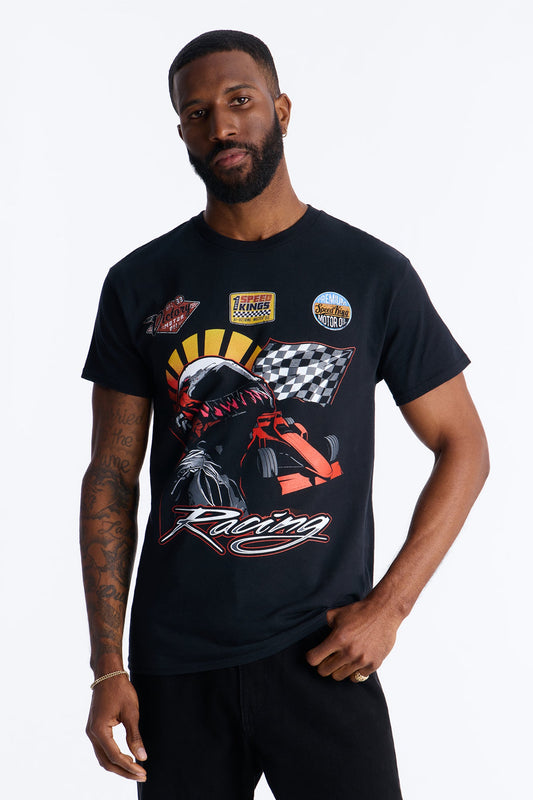 Pure Speed Racing Short Sleeve Tee - Black