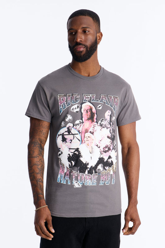 The Nature Boy Ric Flair Short Sleeve Tee - Charcoal
