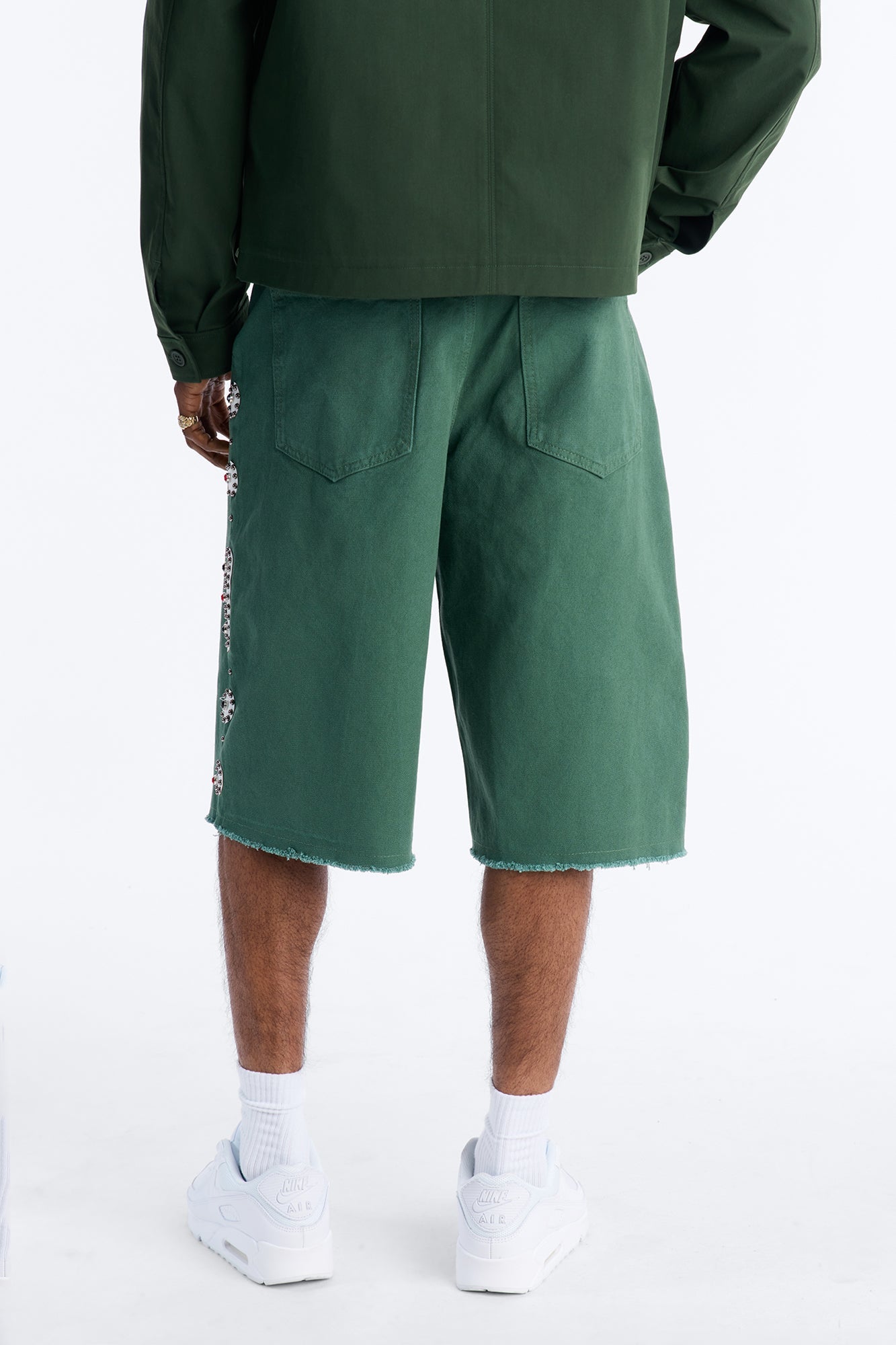 Aspiring Artist Embellished Short - Olive