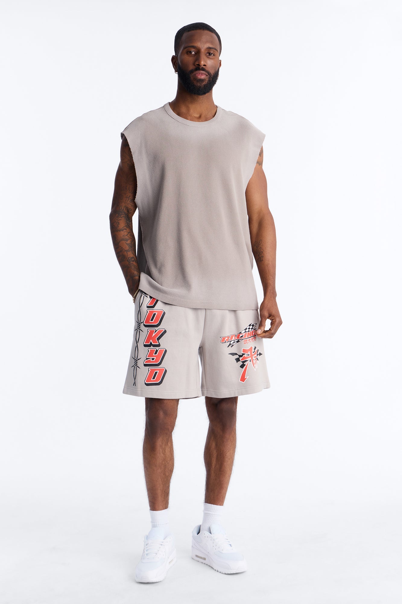 Tokyo Racing Team Sweatshorts - Grey