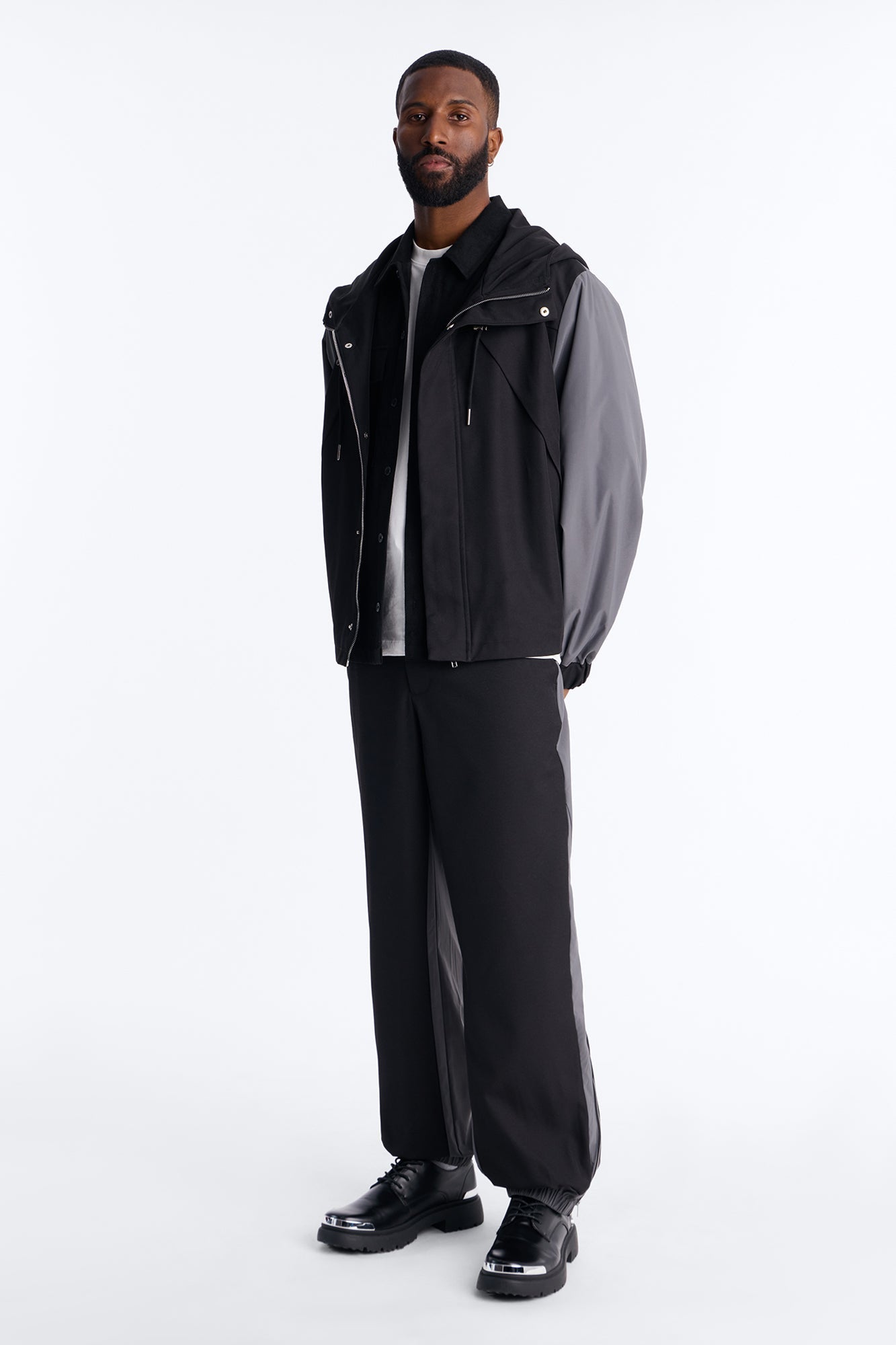 Straight Montalvo Mixed Worlds Trouser - Black