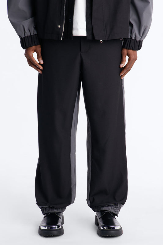 Straight Montalvo Mixed Worlds Trouser - Black