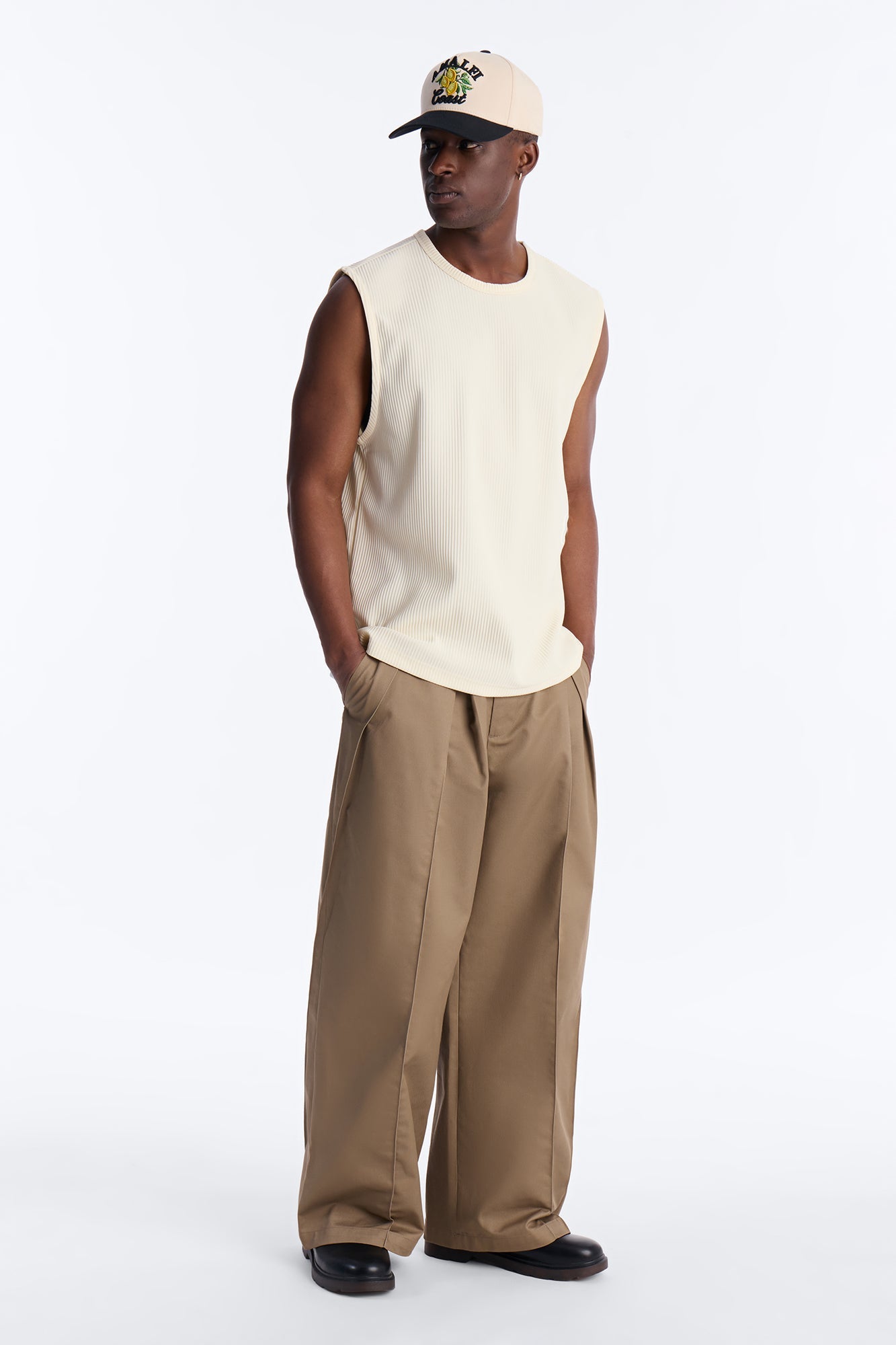 Show Up Muscle Tank - Off White