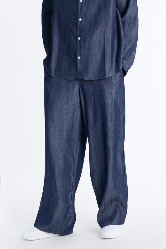 Wide Leg Mercer Gates Pant - Indigo
