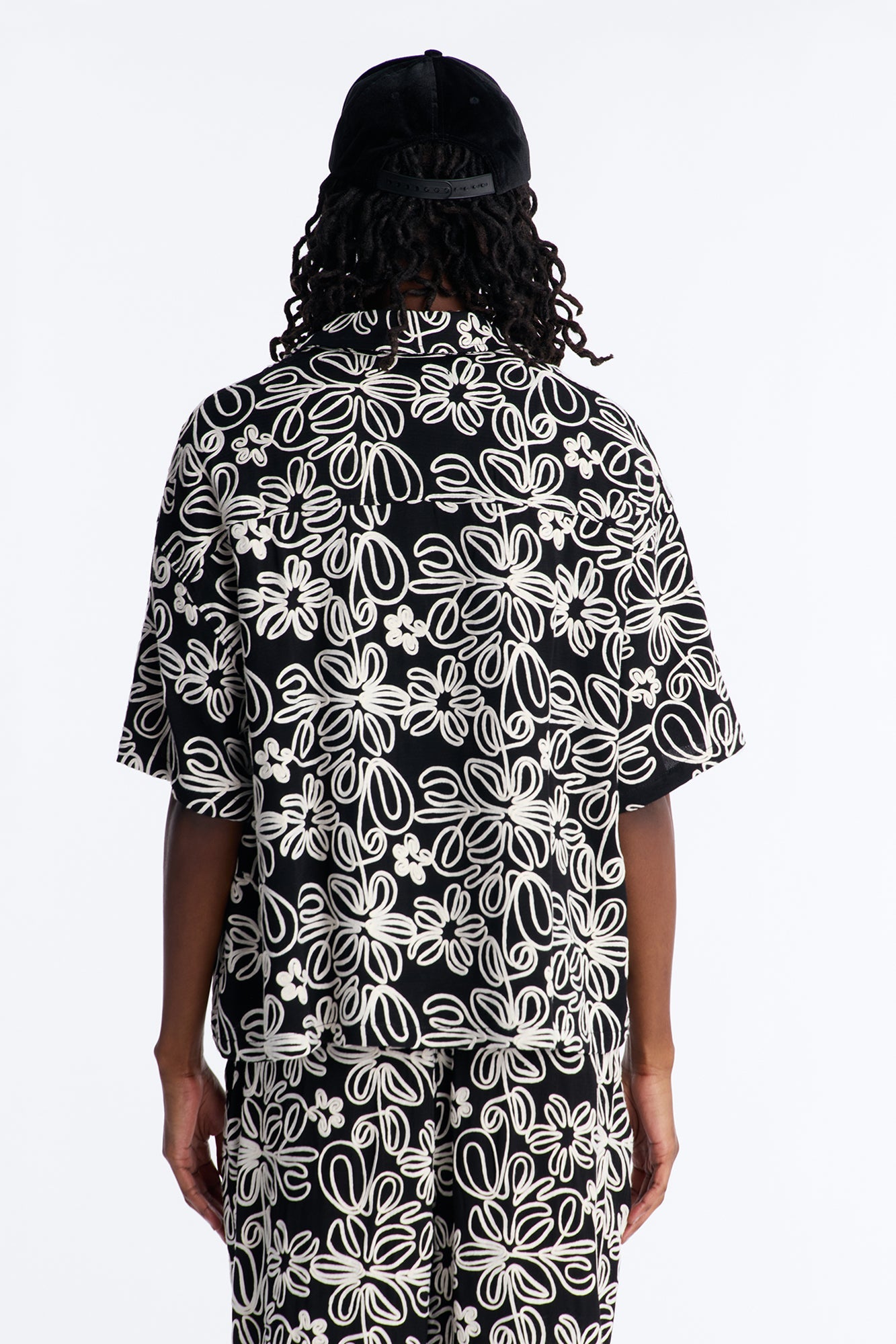 Desert Nights Cuban Collar Shirt - Black