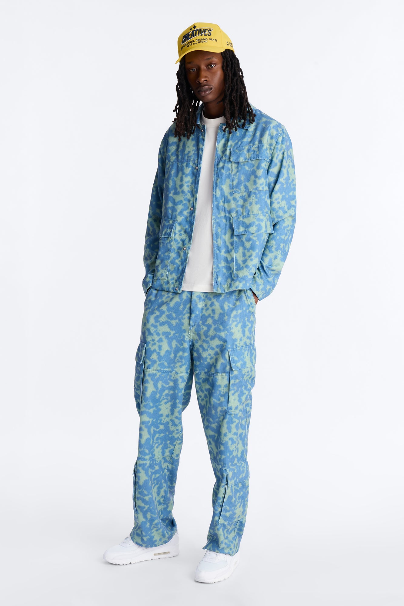 Terrain Drip Textured Chore Jacket - Blue
