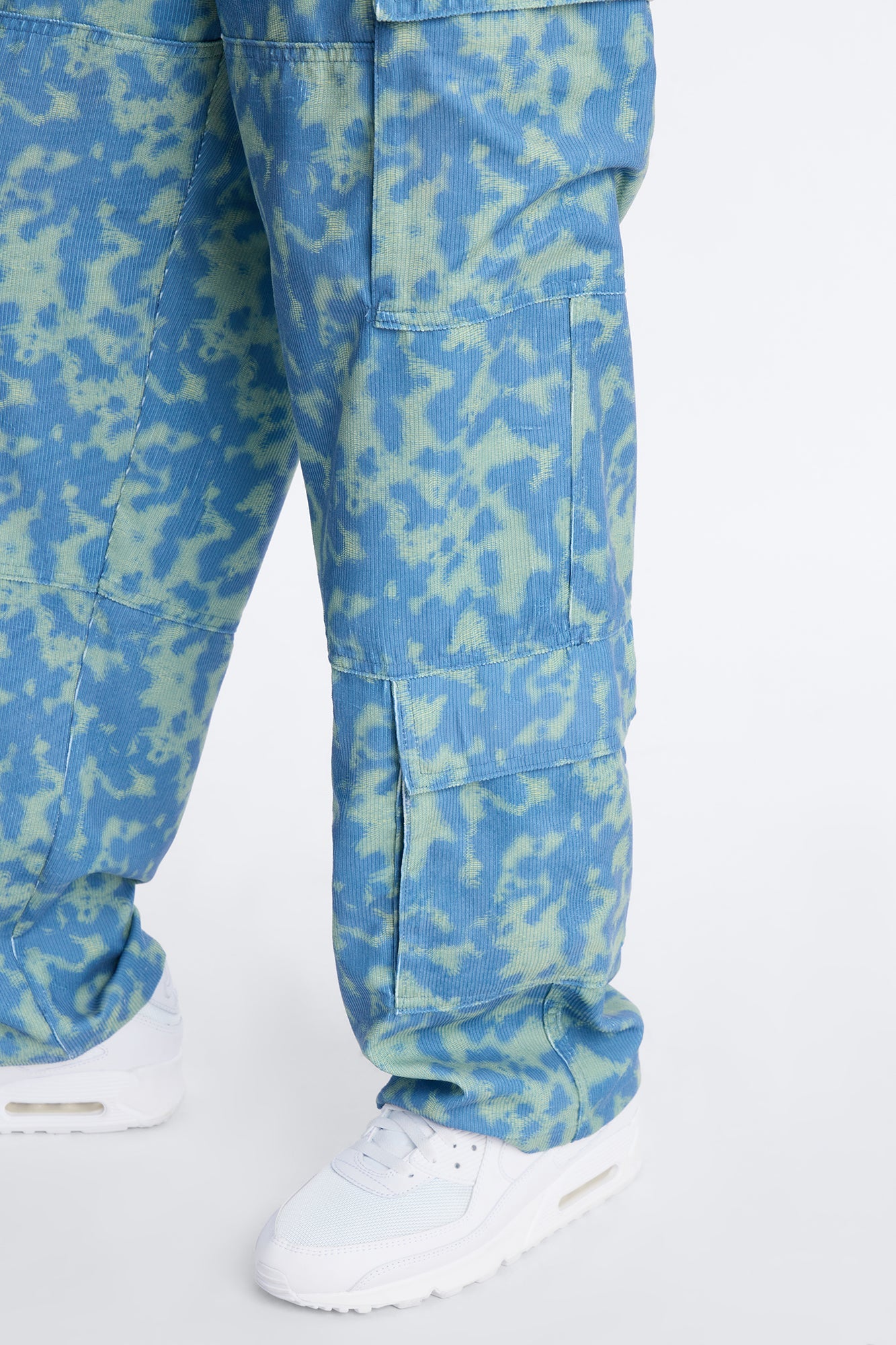 Baggy Terrain Drip Textured Pant - Blue