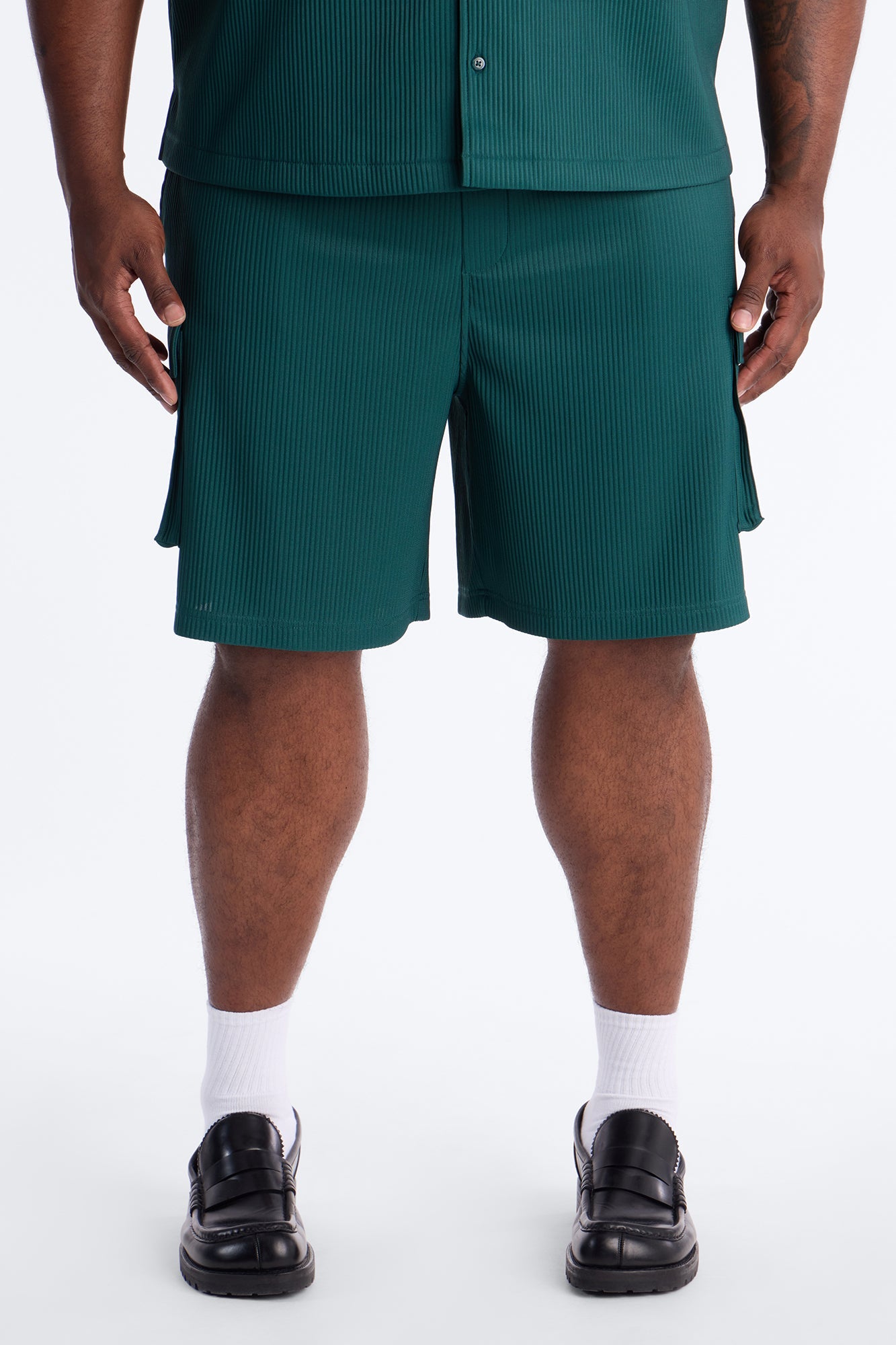 Show Up Relaxed Cargo Short - Teal