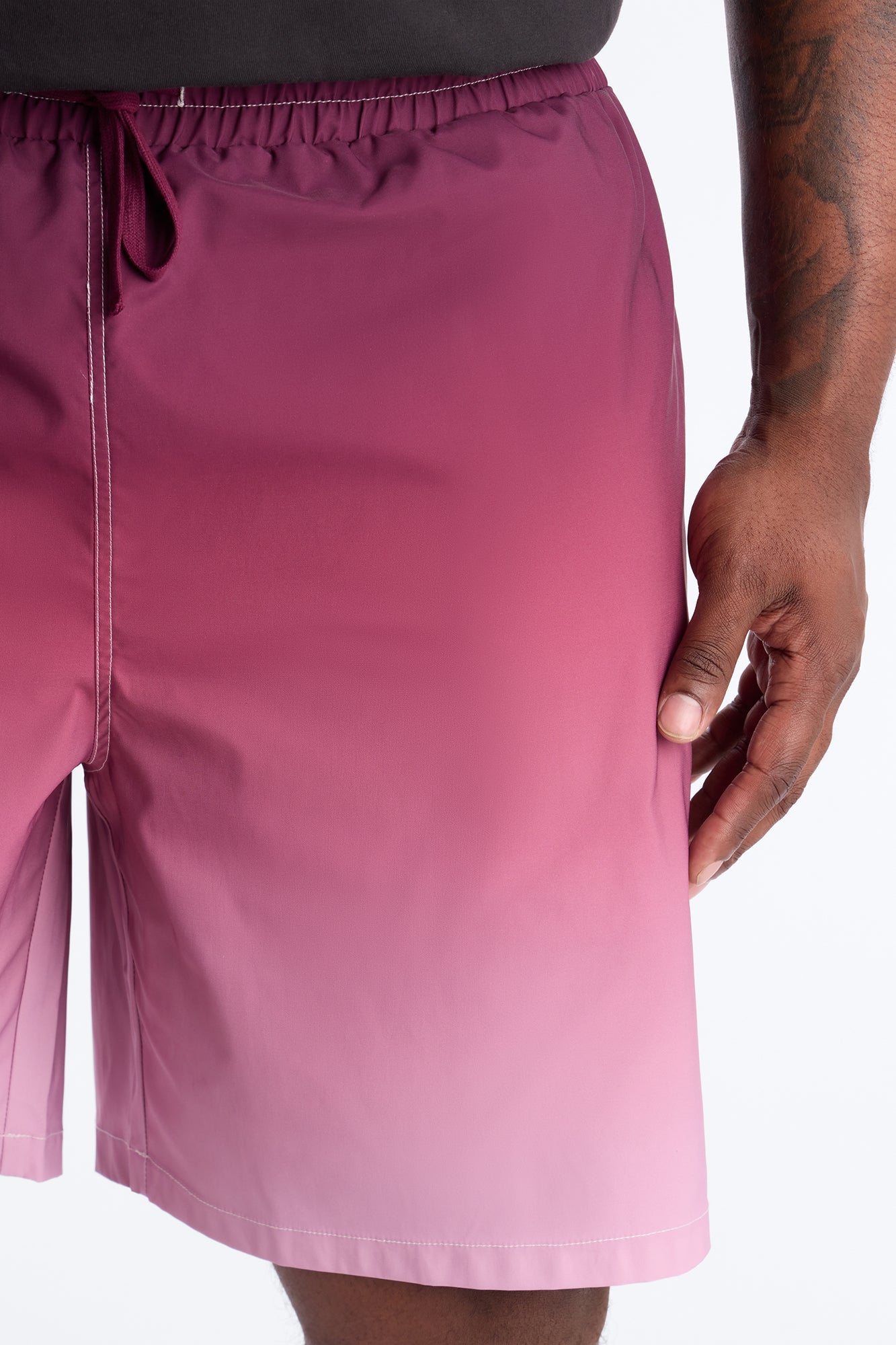 Relaxed Fade Away Ombre Short - Purple
