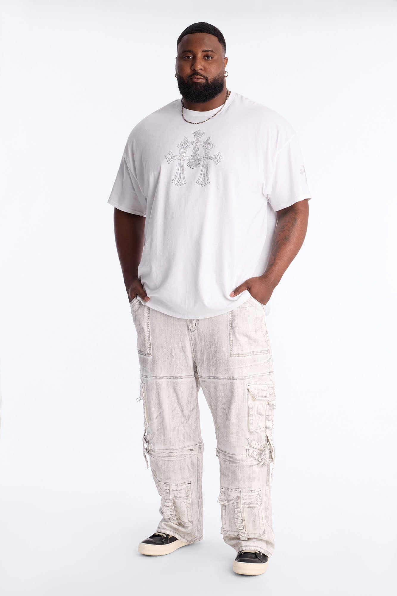 Morph City Switch Cargo Jean - Light Grey
