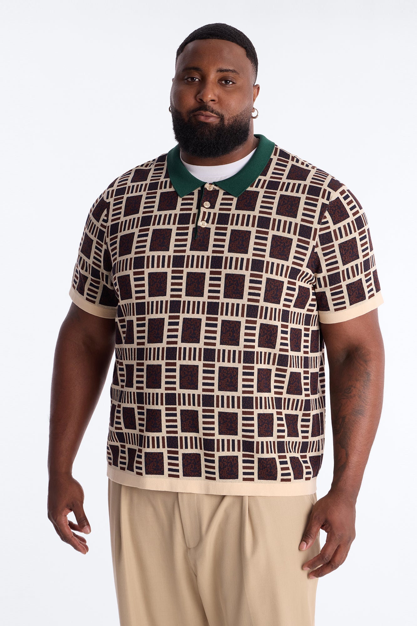 Westbury Knit Polo - Brown