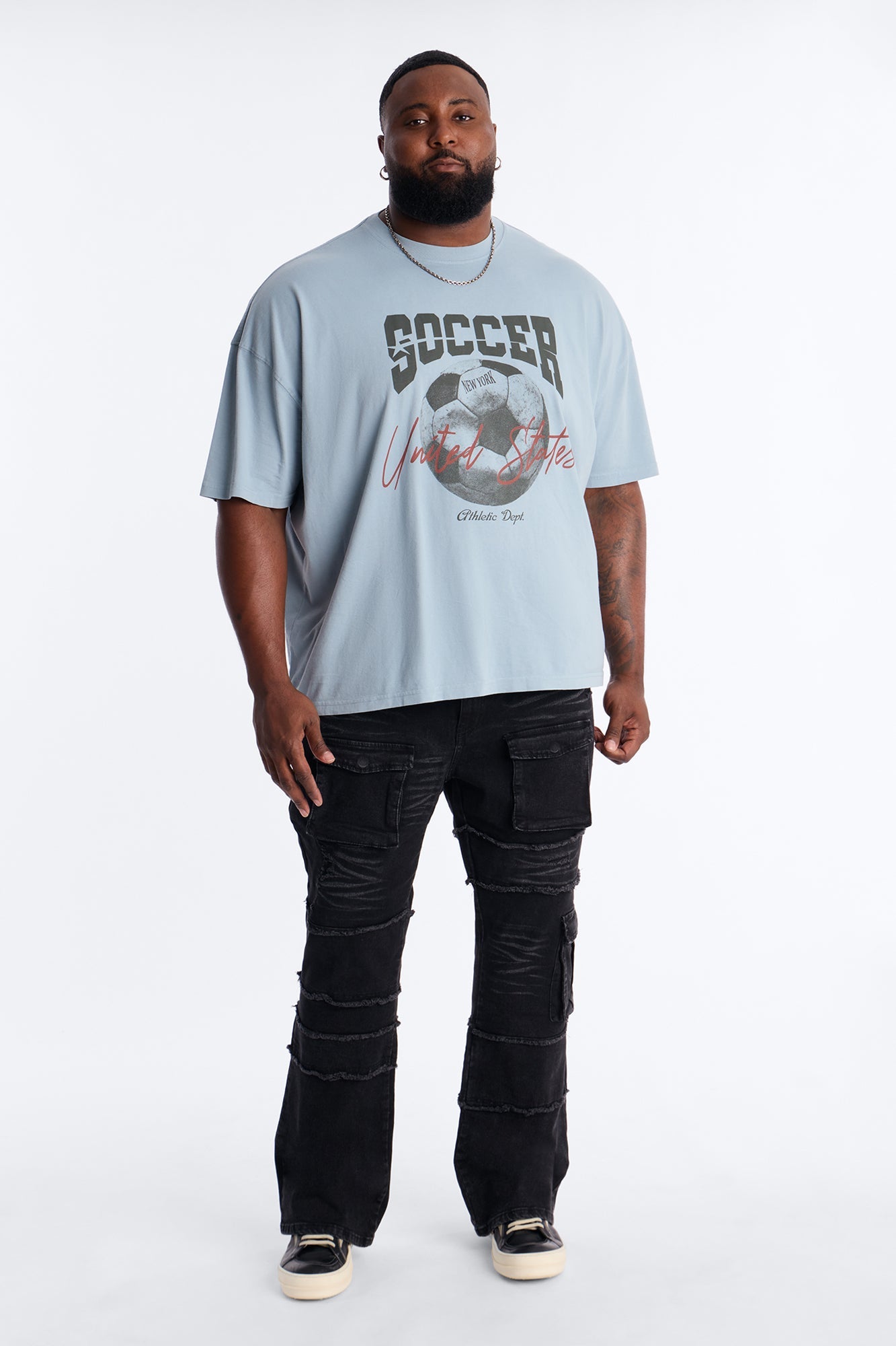 Urban Armor Skinny Stacked Flare Jeans - Black Wash