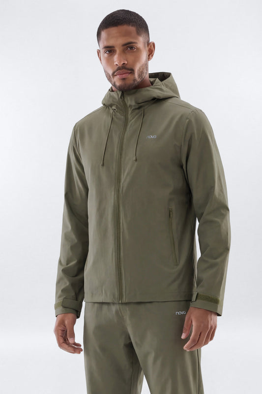 ActiveNylon™ Full Zip Hooded Jacket - Moss