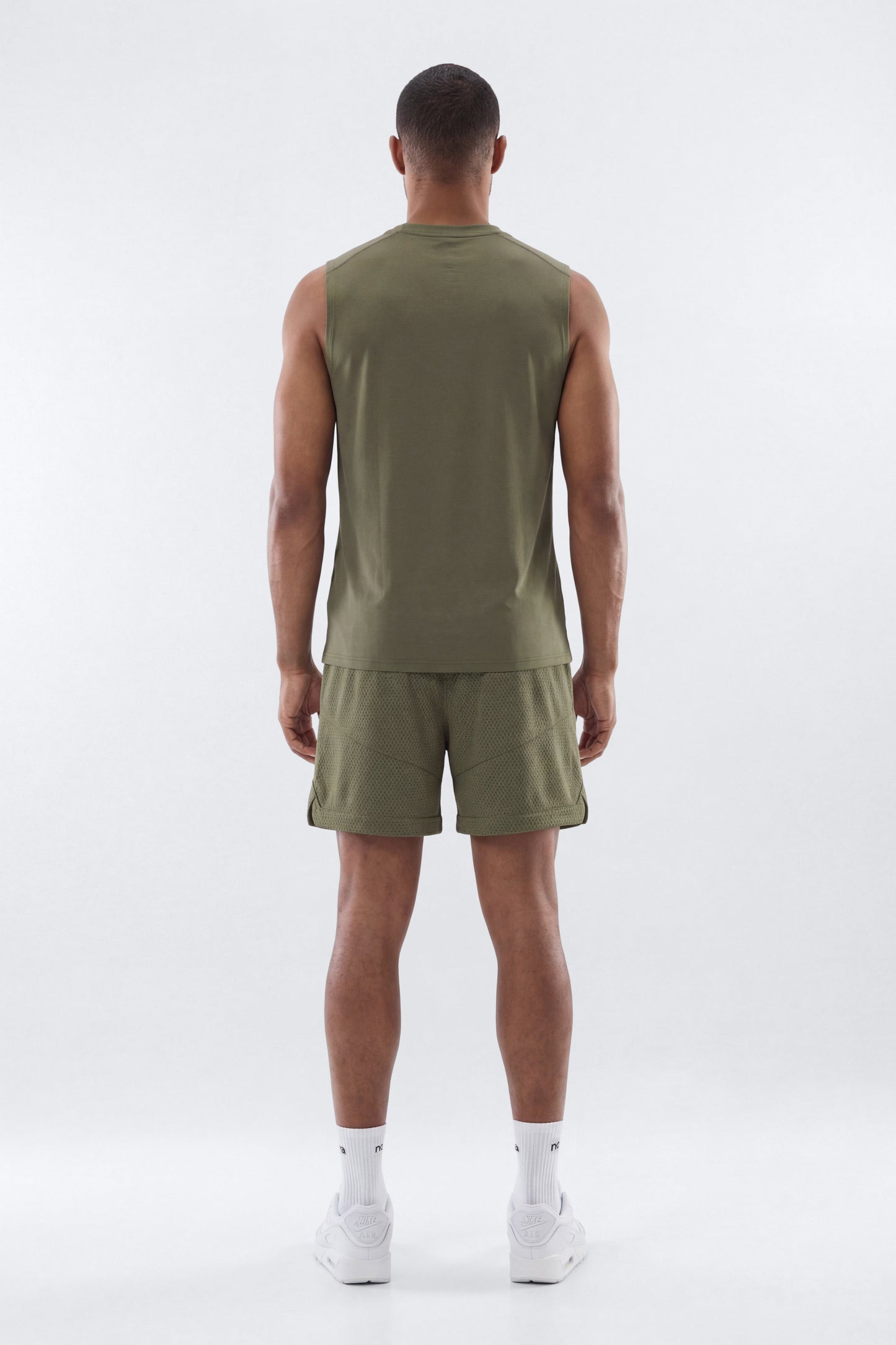 Athletic Mesh 7″ Basketball Shorts - Moss