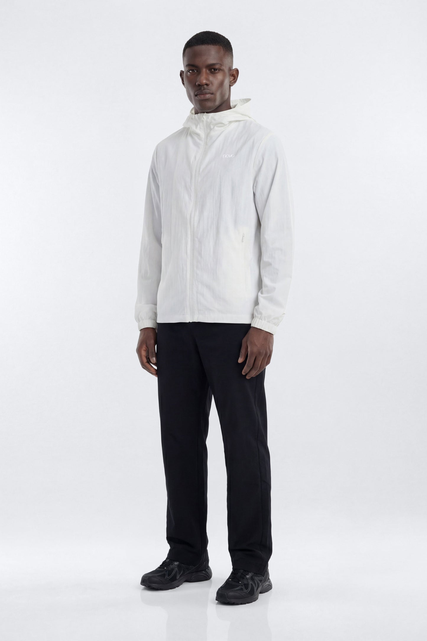 CoreNylon Hooded Full Zip Jacket - Bright White