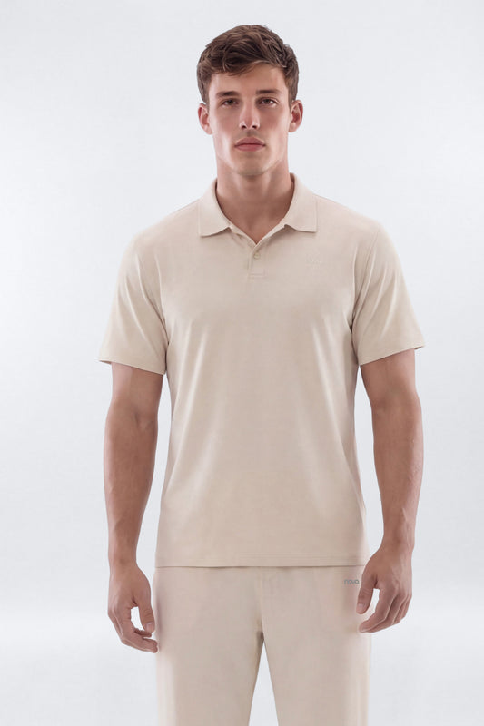 DryCore™ Active Polo Shirt - Oat Milk