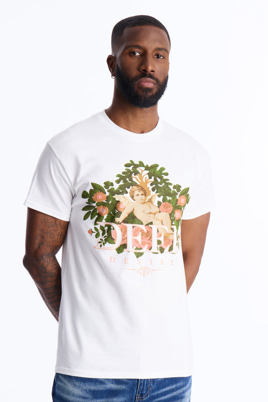 Deep Desire Short Sleeve Tee - White