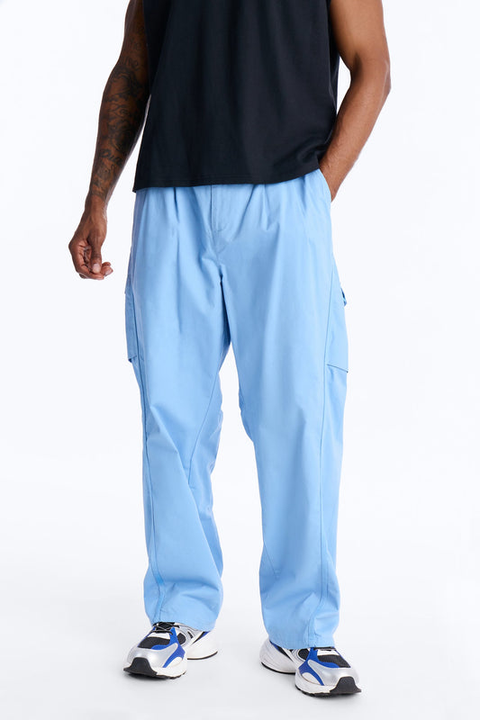 Barrel Accordion Pant - Blue