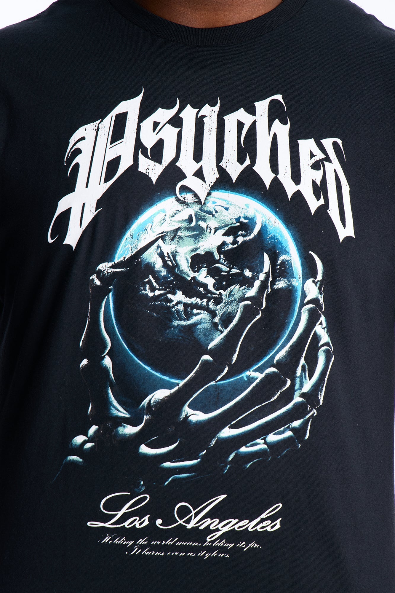 Psyched Worldwide Short Sleeve Tee - Black
