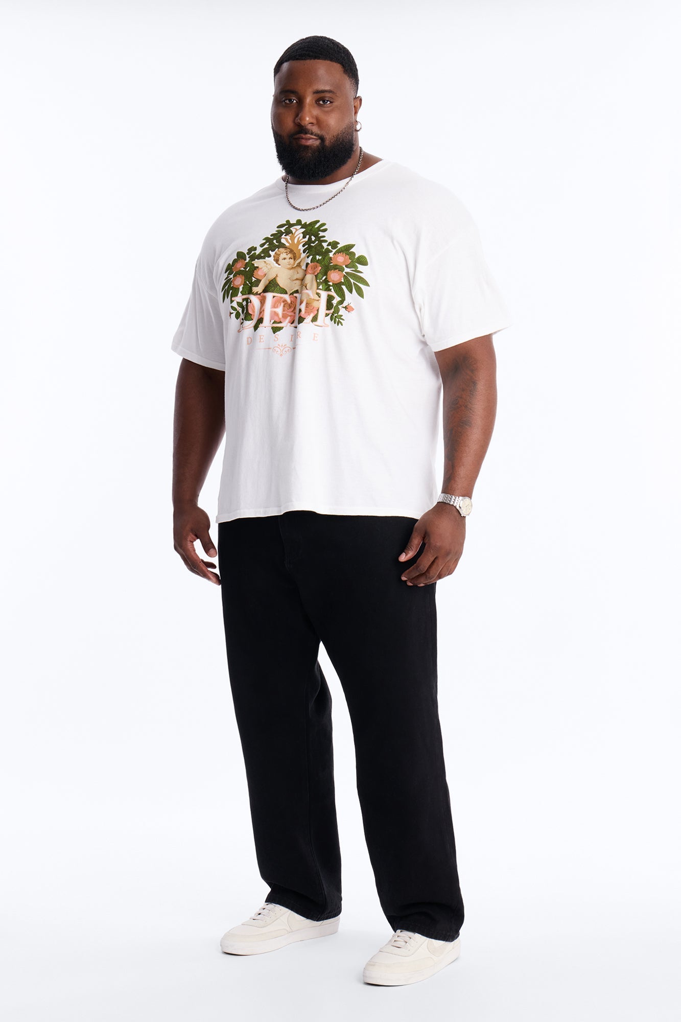Deep Desire Short Sleeve Tee - White