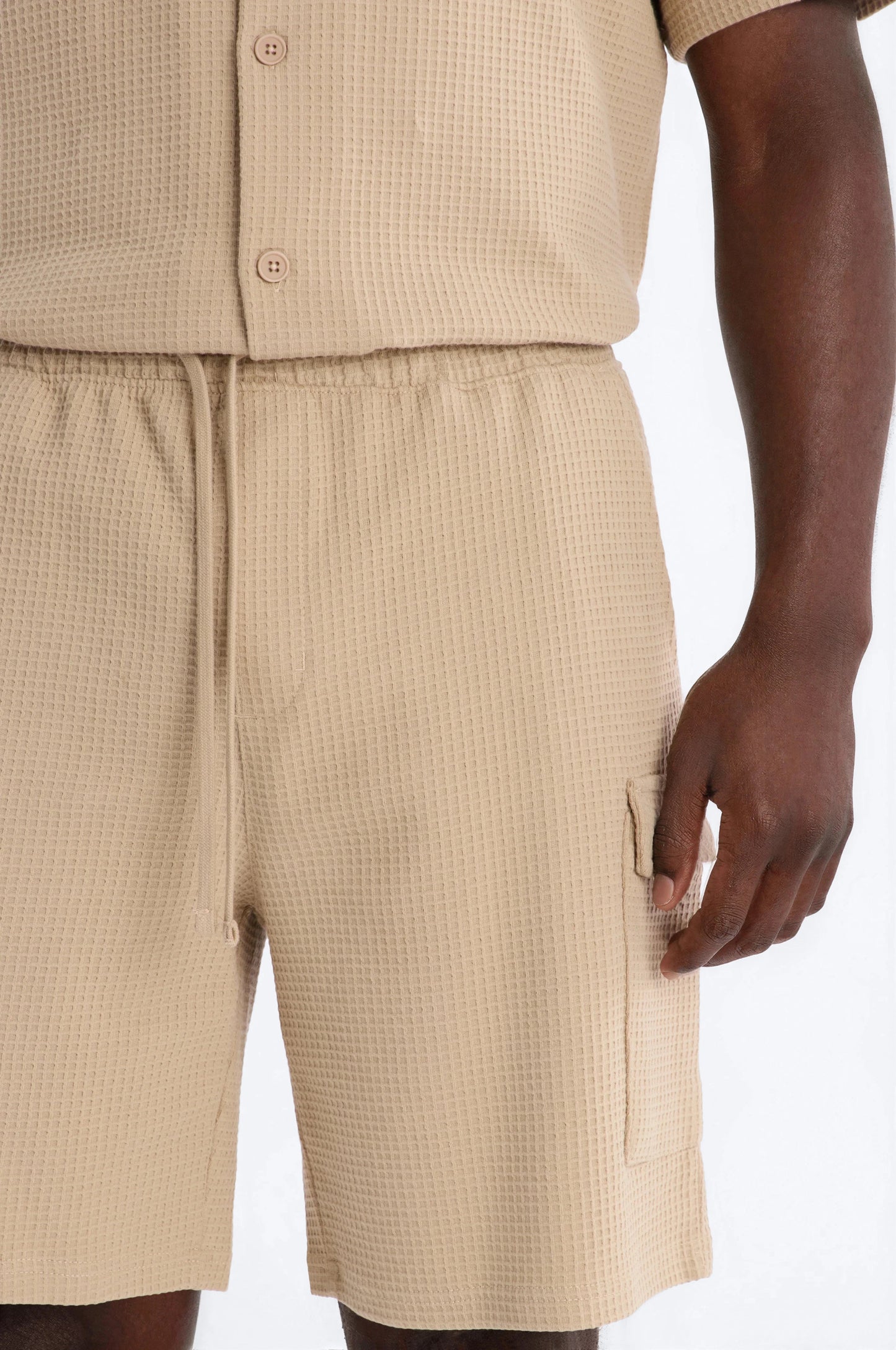 Relaxed Culver City Waffle Knit Short - Stone