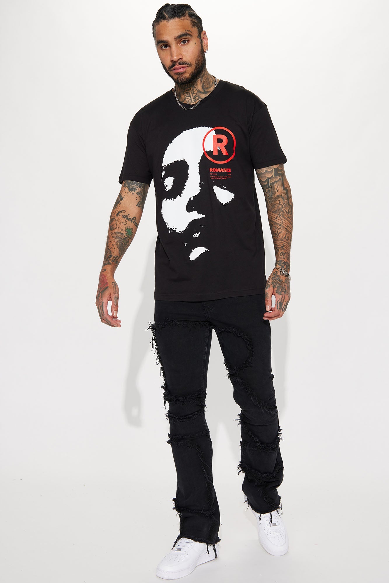 Romance Short Sleeve Tee - Black