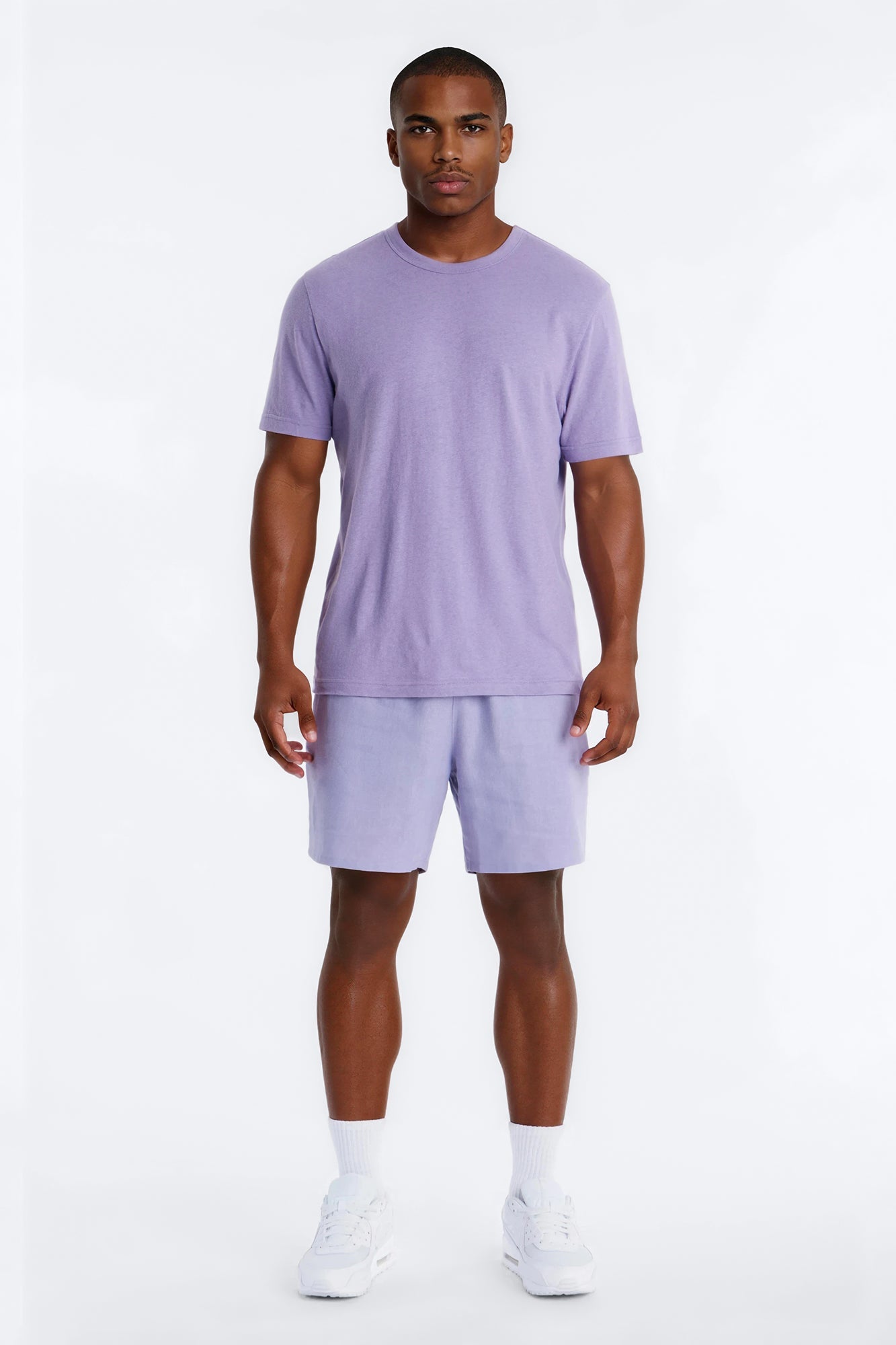 Bahamas Linen Slim Short - Lavender