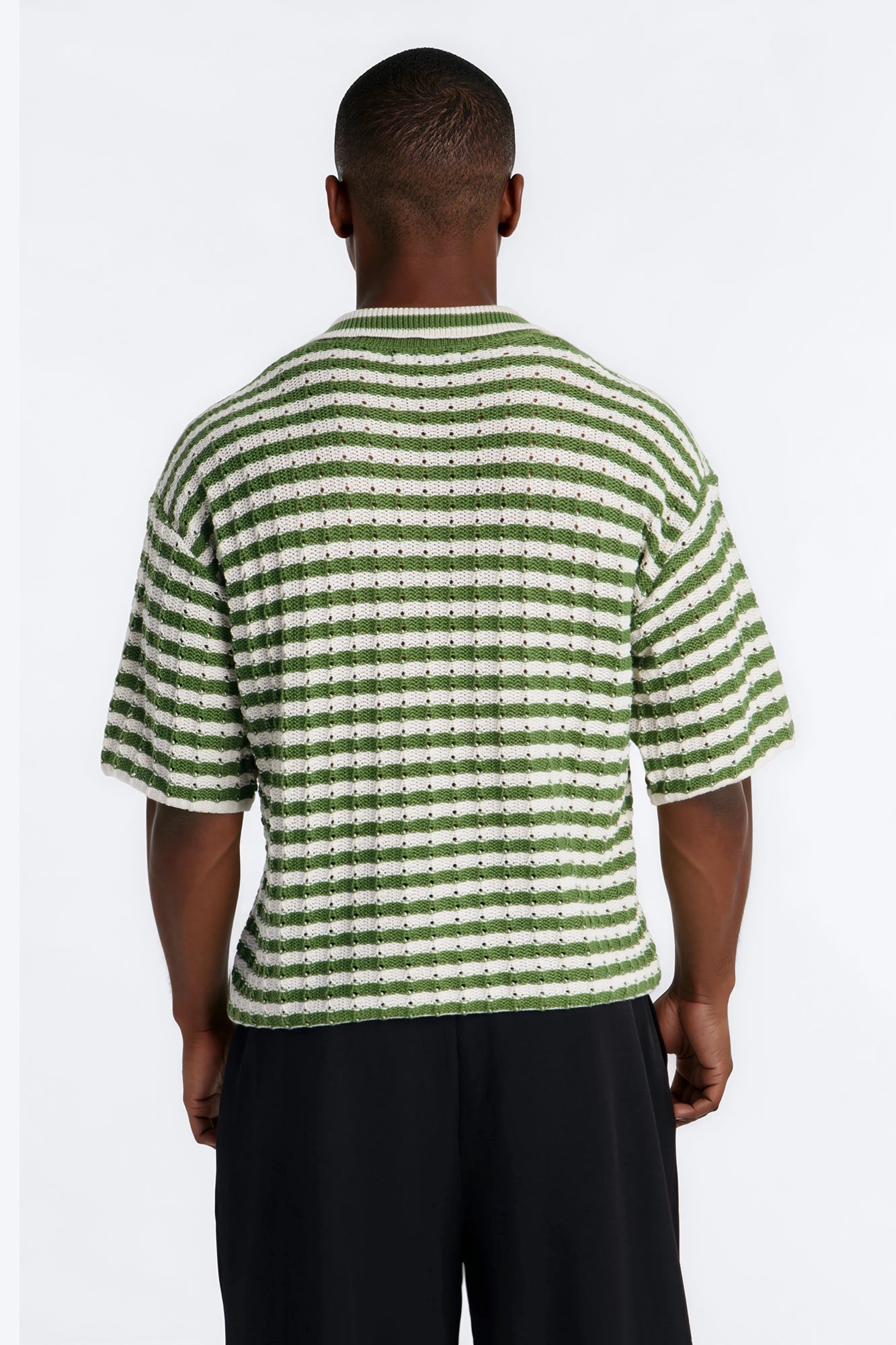 Relaxed Regatta Stripe Polo - Green