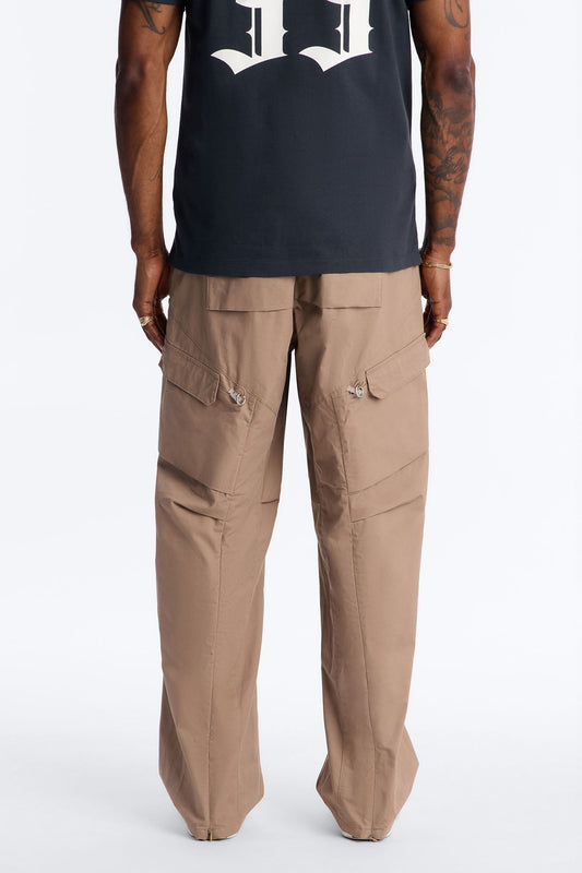 Barrel Accordion Pant - Brown