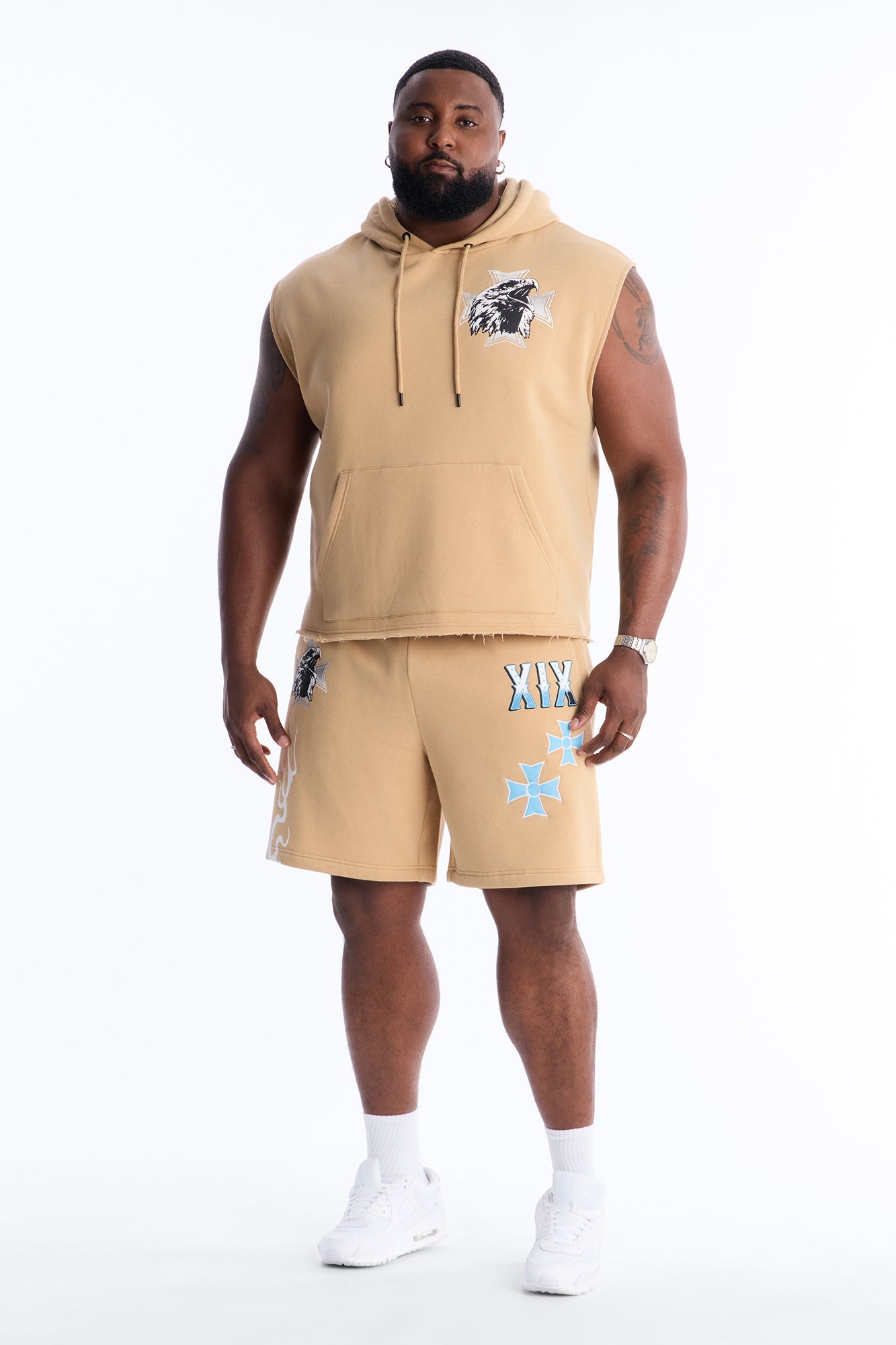 Eagles Fly Sweatshorts - Khaki