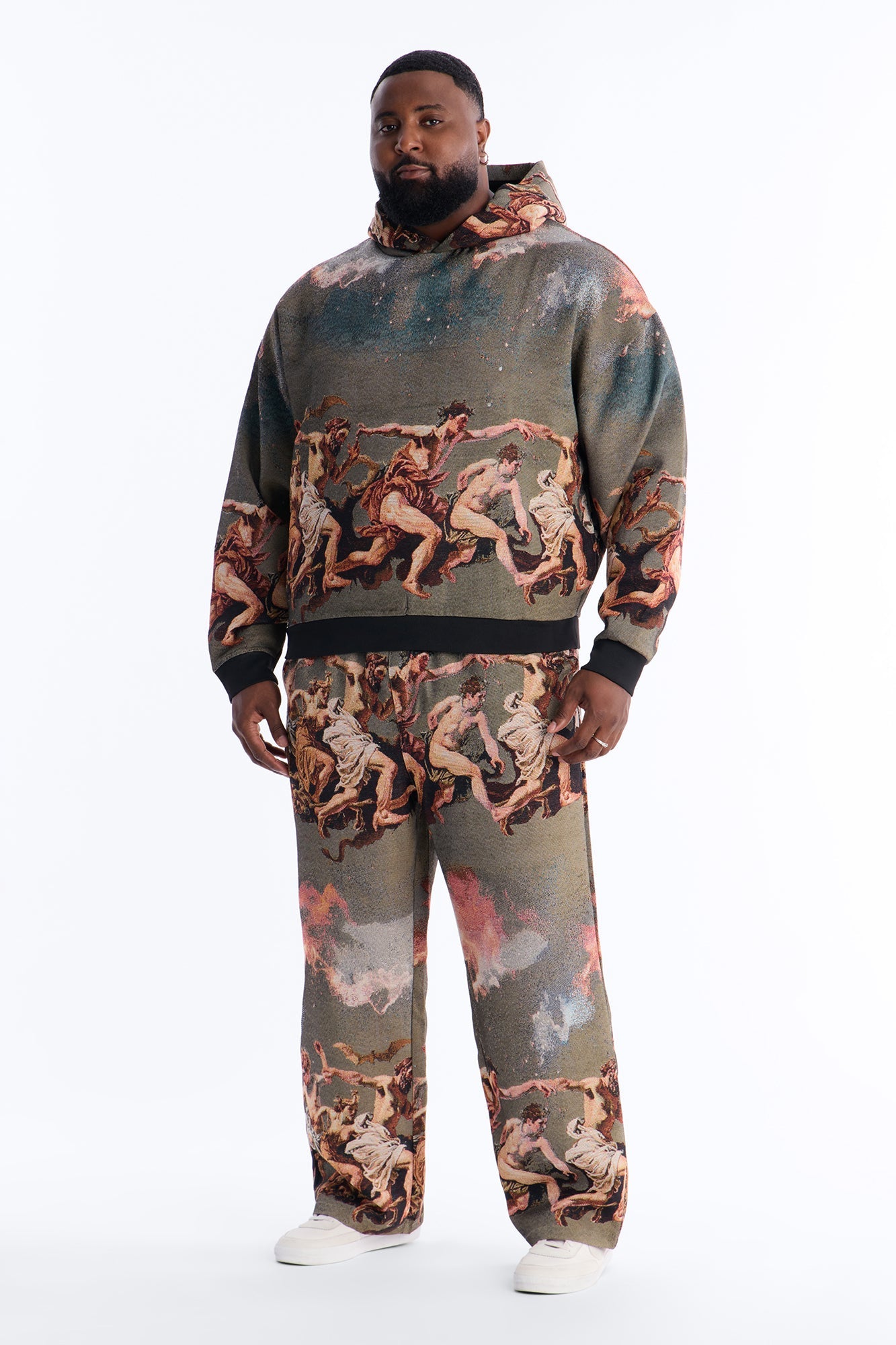 Snakes On The Plains Tapestry Oversized Hoodie - Multi Color