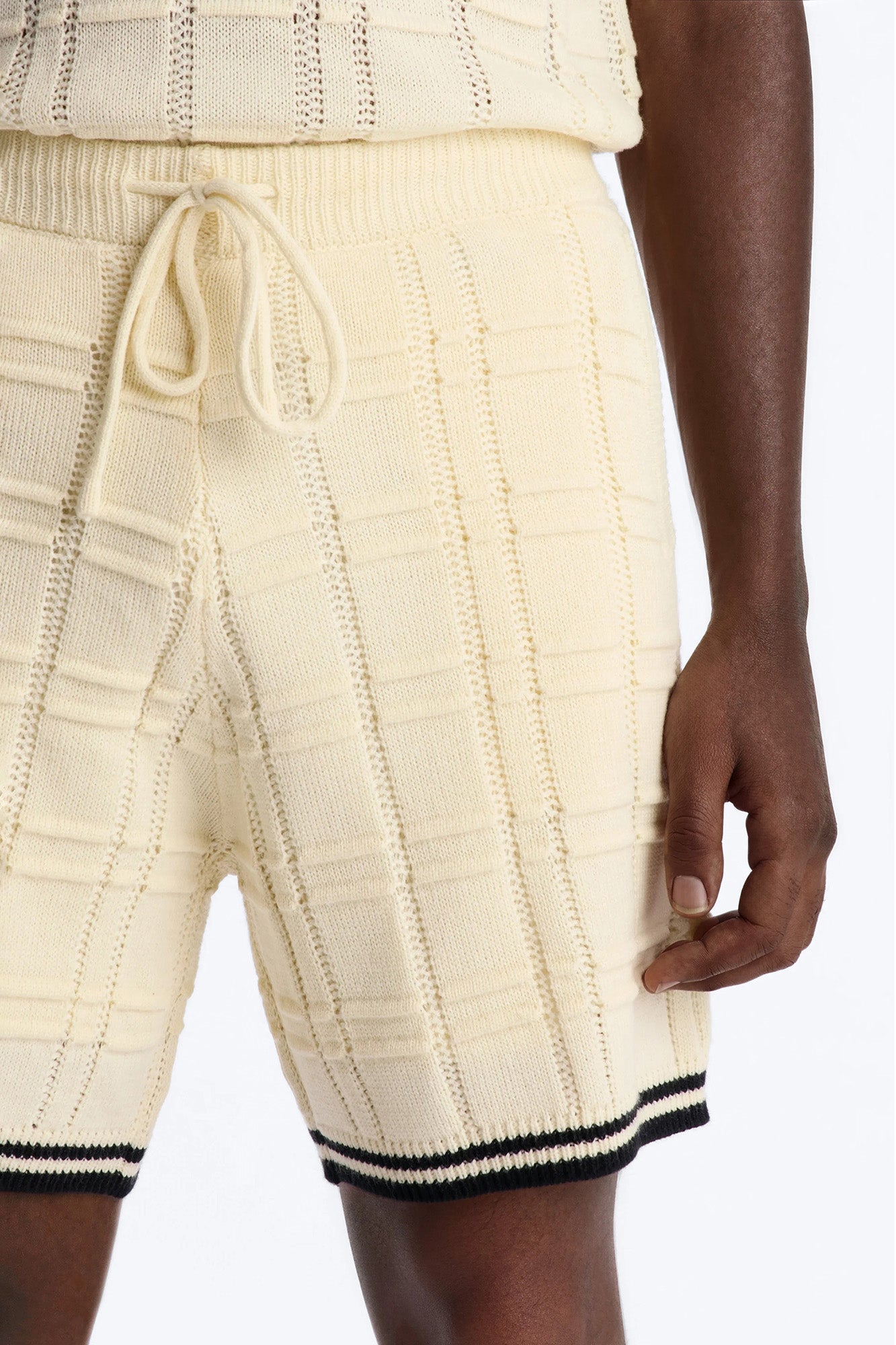 Relaxed Riviera Knit Short - Cream