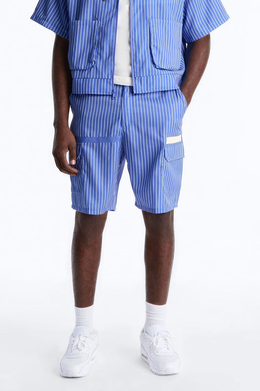 Relaxed Desert Dunes Cargo Short - Blue