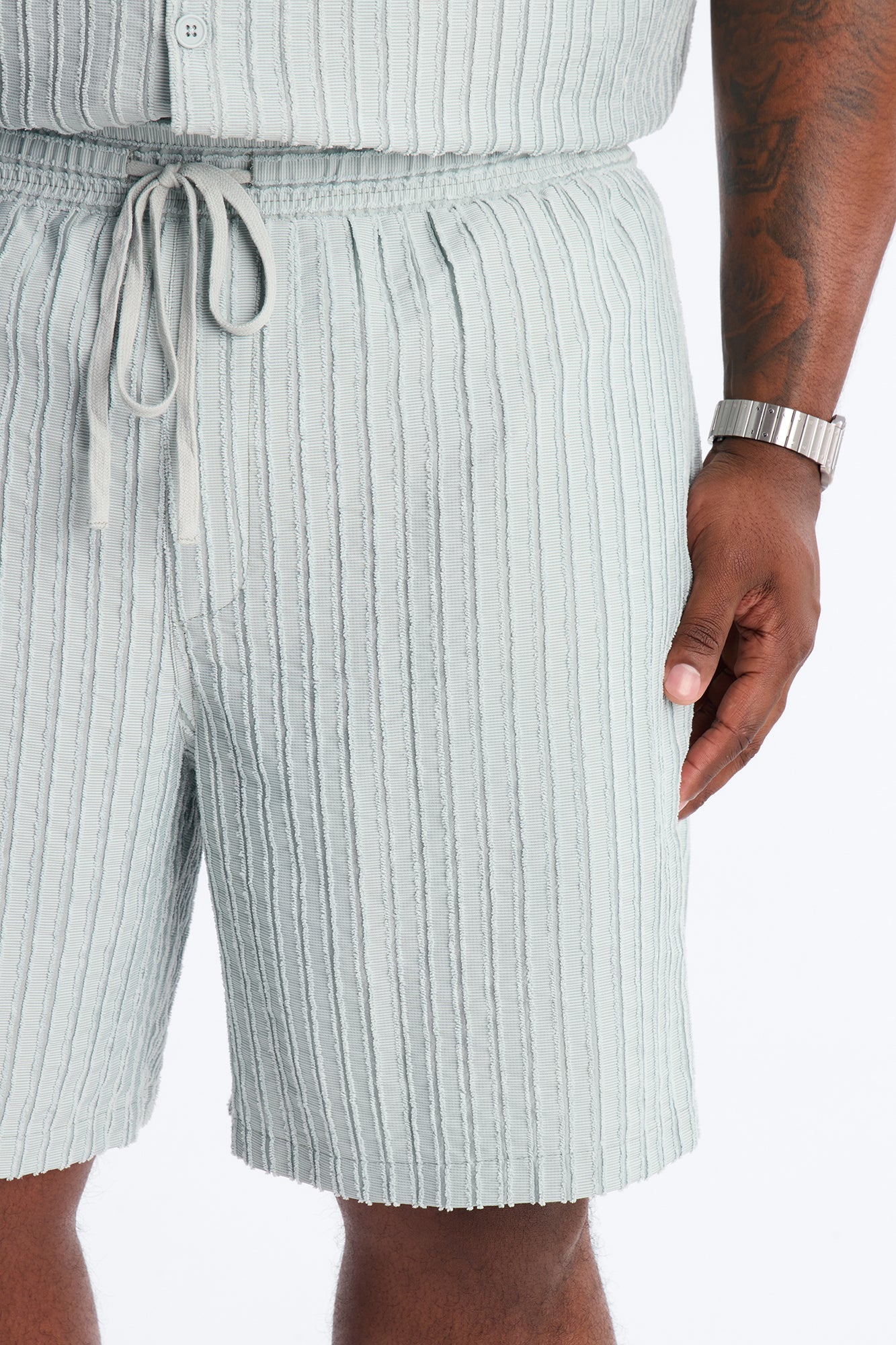Relaxed Aegean Pleat Short - Sage