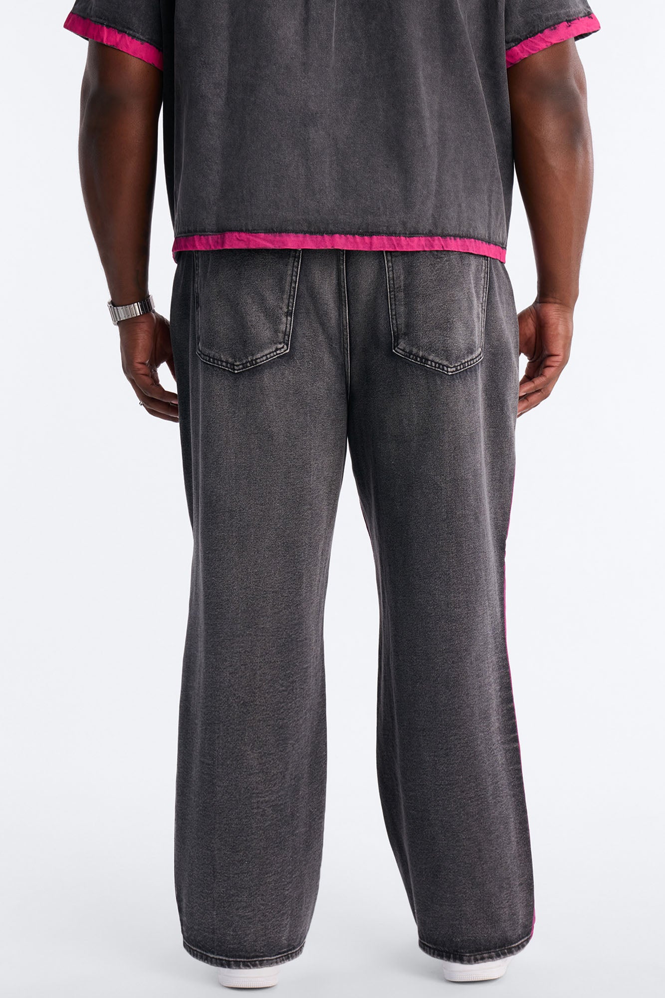 Baggy In My Aura Jeans - Black Wash