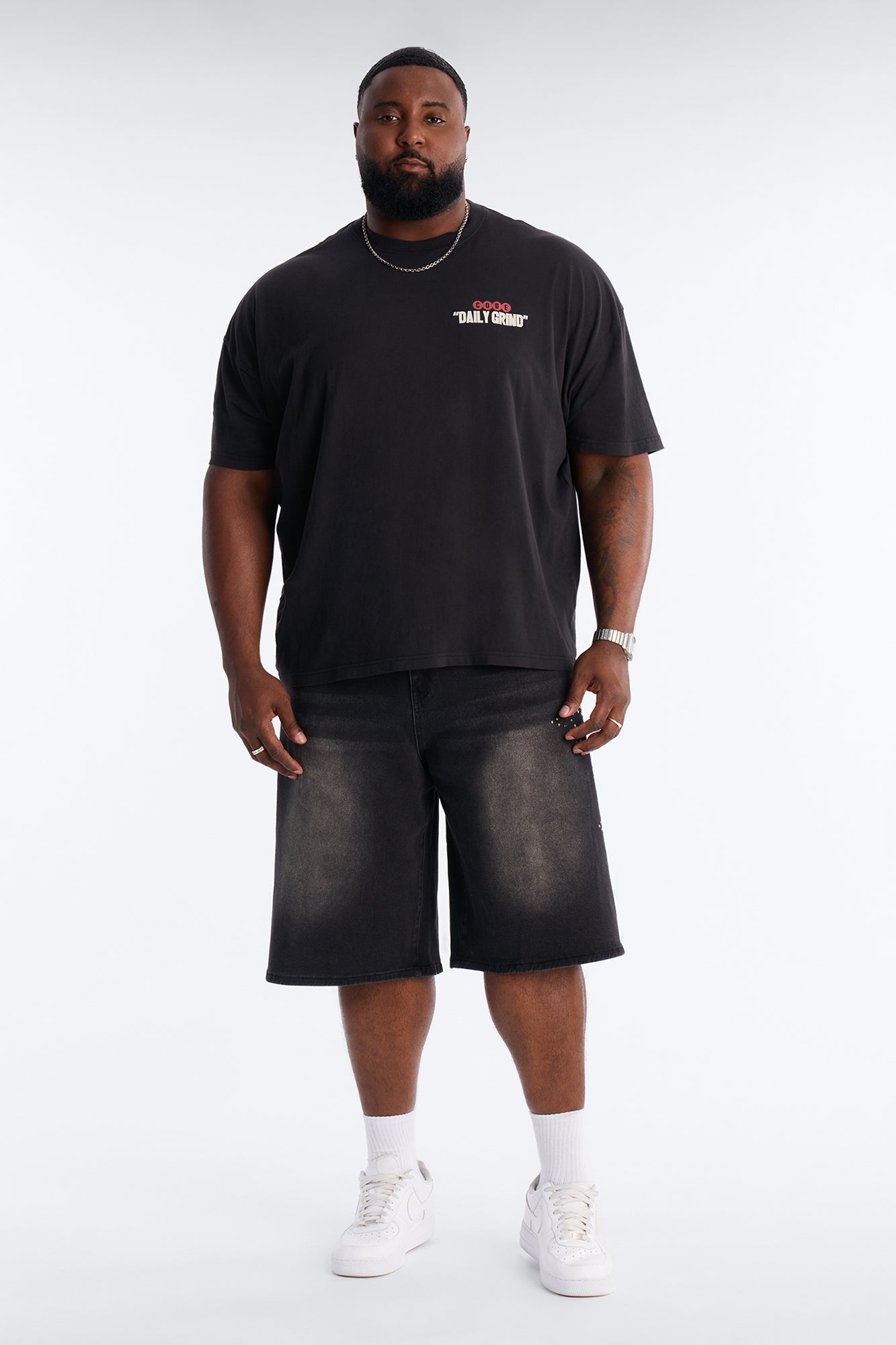 Daily Grind Oversized Short Sleeve Tee - Black Wash