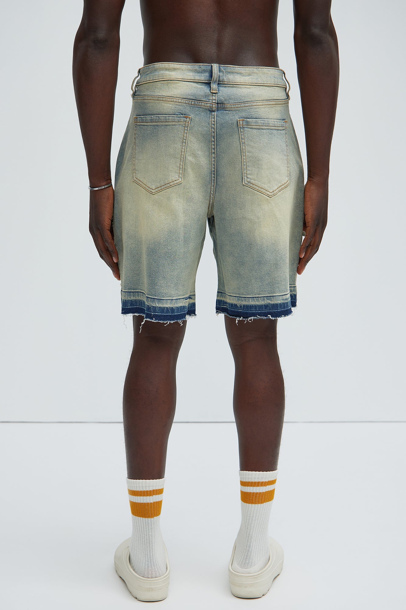 Barker Relaxed Denim Shorts - Vintage Blue Wash