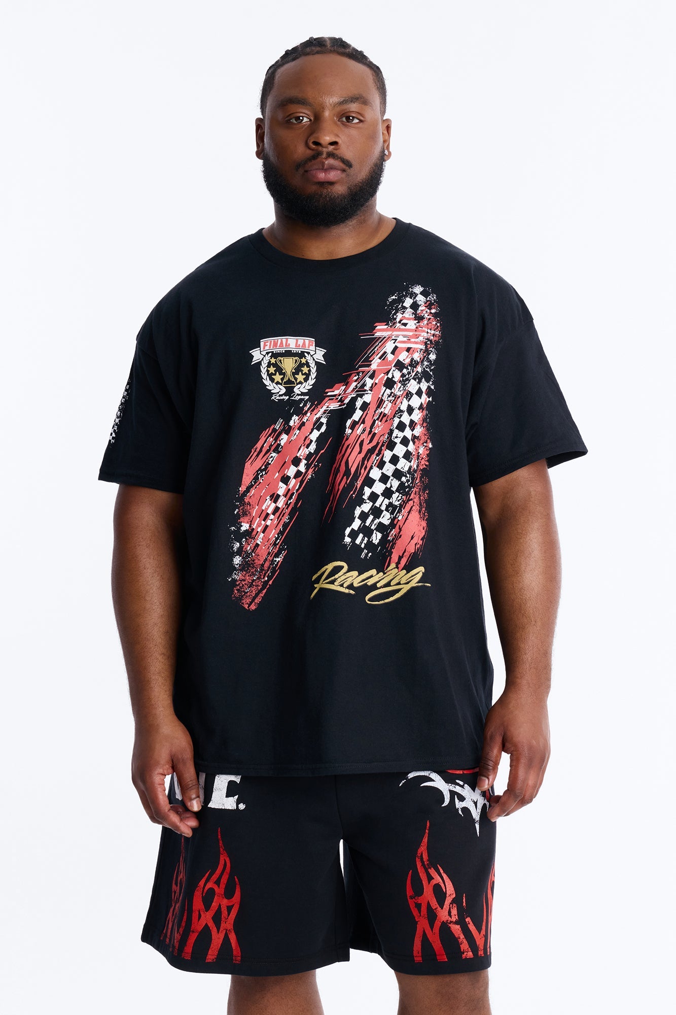 Final Lap Racing Short Sleeve Tee - Black