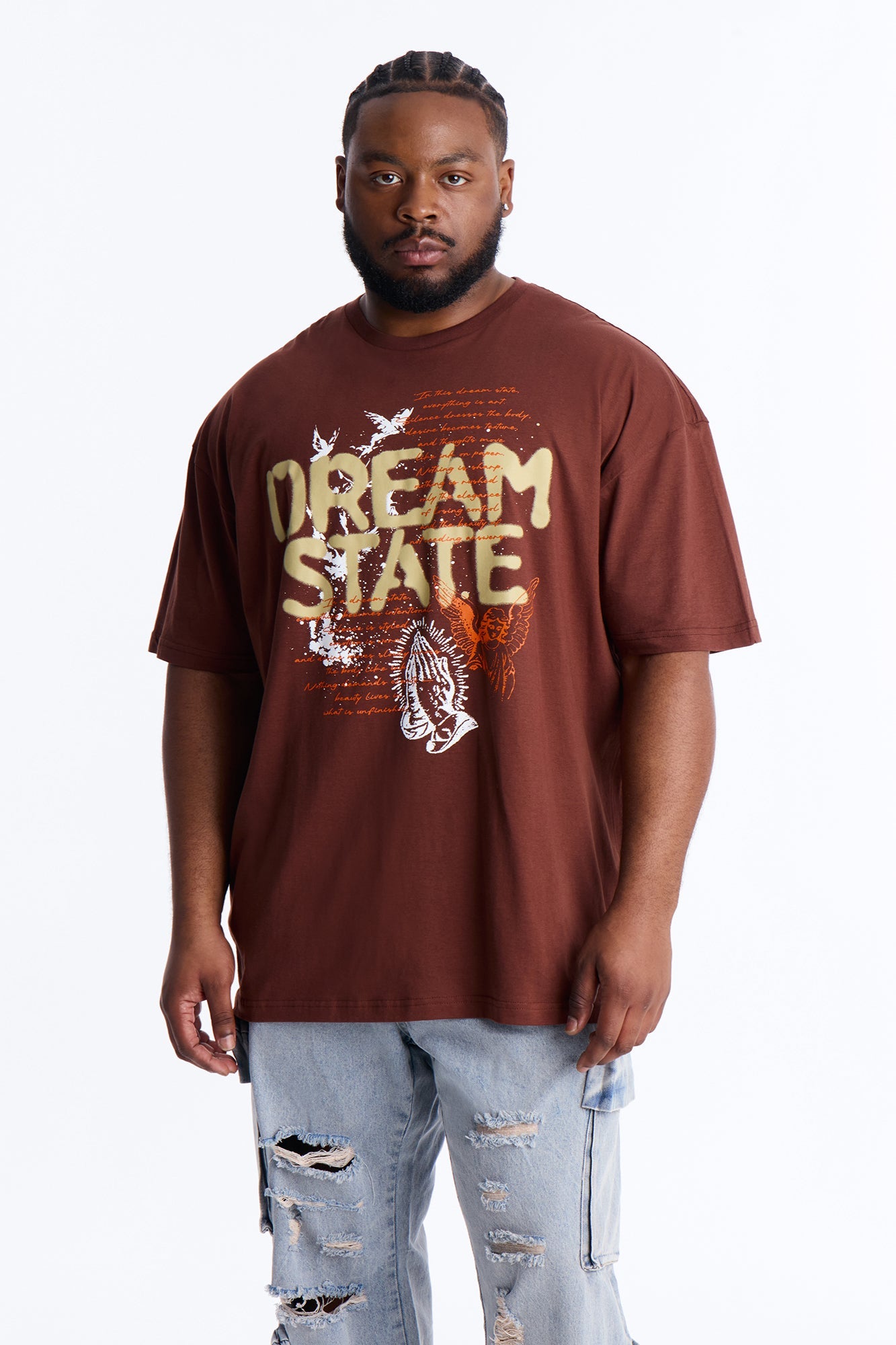 Dream State Of Mind Short Sleeve Tee - Brown