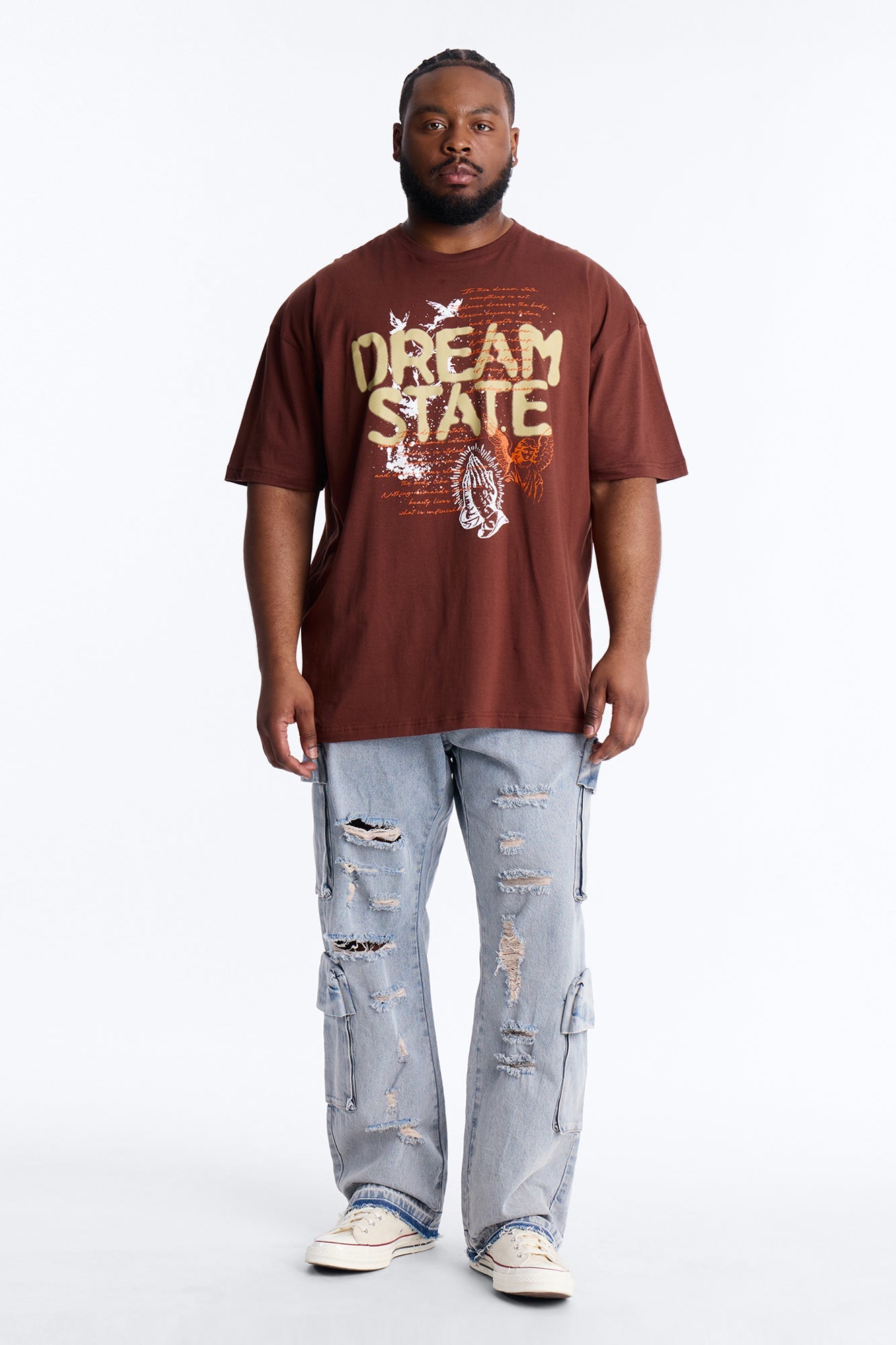 Dream State Of Mind Short Sleeve Tee - Brown