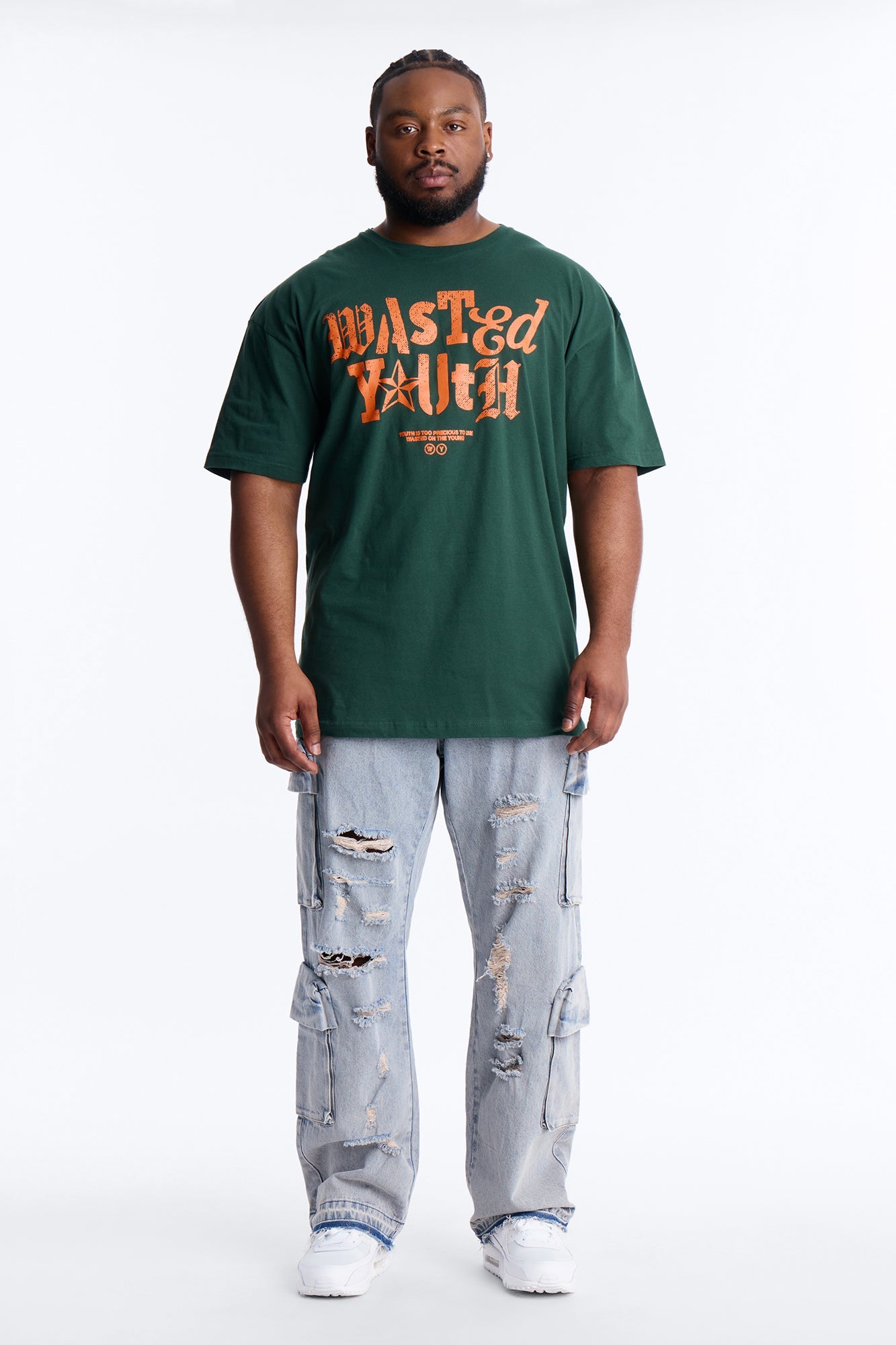 Wasted Youth Rockstar Short Sleeve Tee - Green