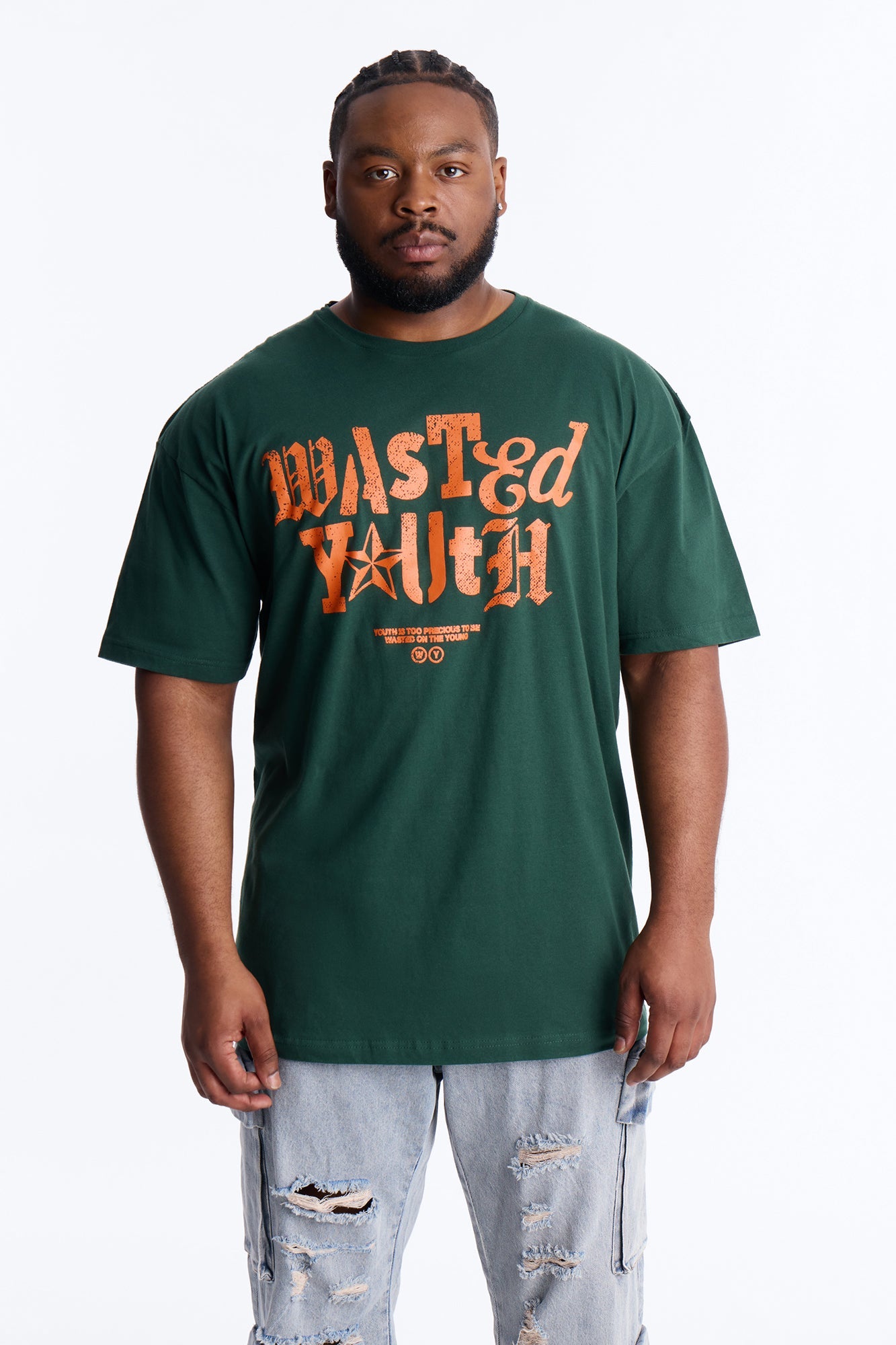 Wasted Youth Rockstar Short Sleeve Tee - Green