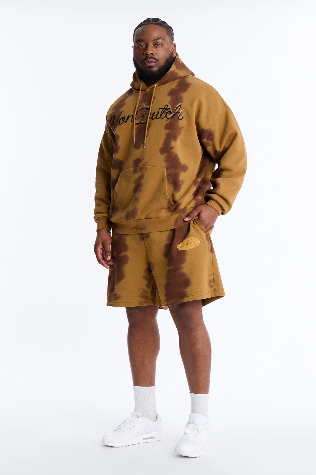 Baggy Von Dutch Ranch Most Wanted Sweatshort - Brown