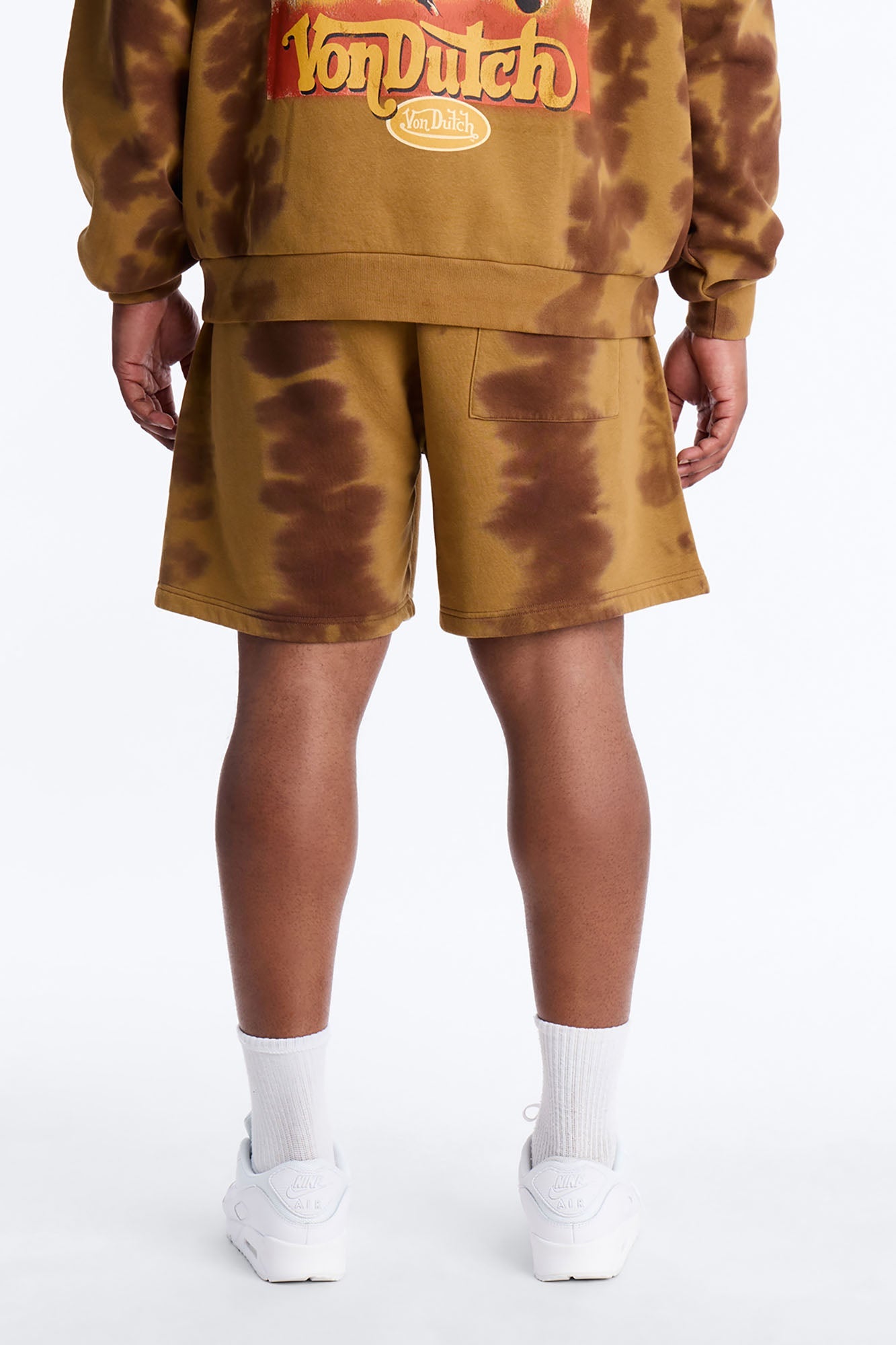 Baggy Von Dutch Ranch Most Wanted Sweatshort - Brown