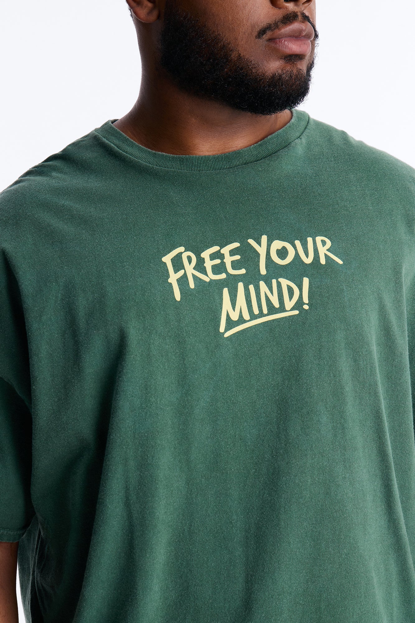 Free Your Mind And Live Short Sleeve Tee - Hunter Green