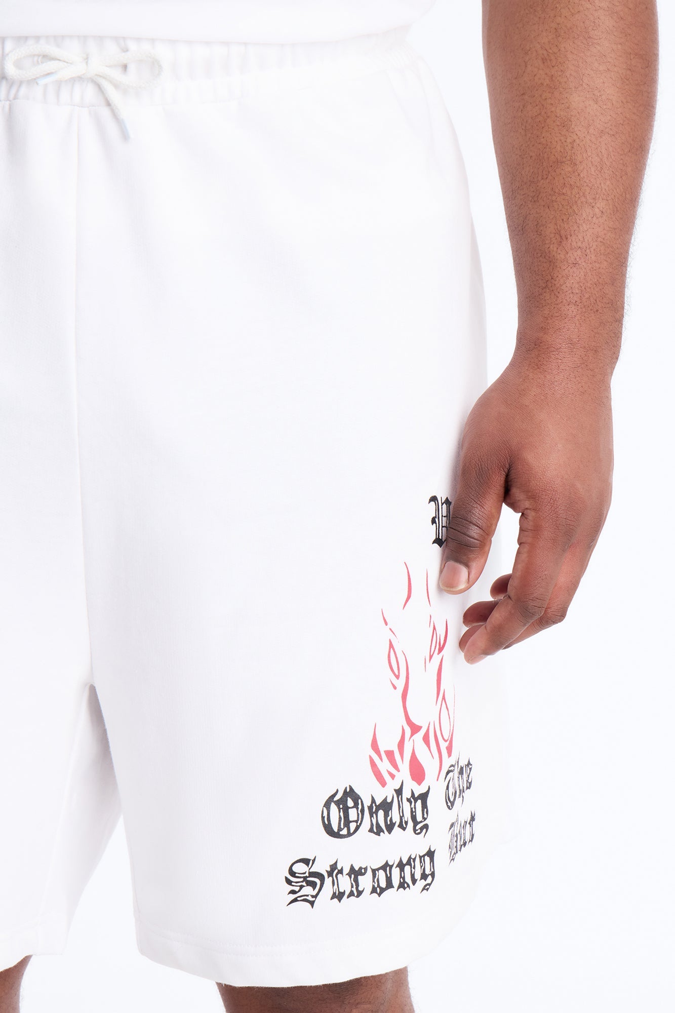 Unlucky Club Sweatshorts - White